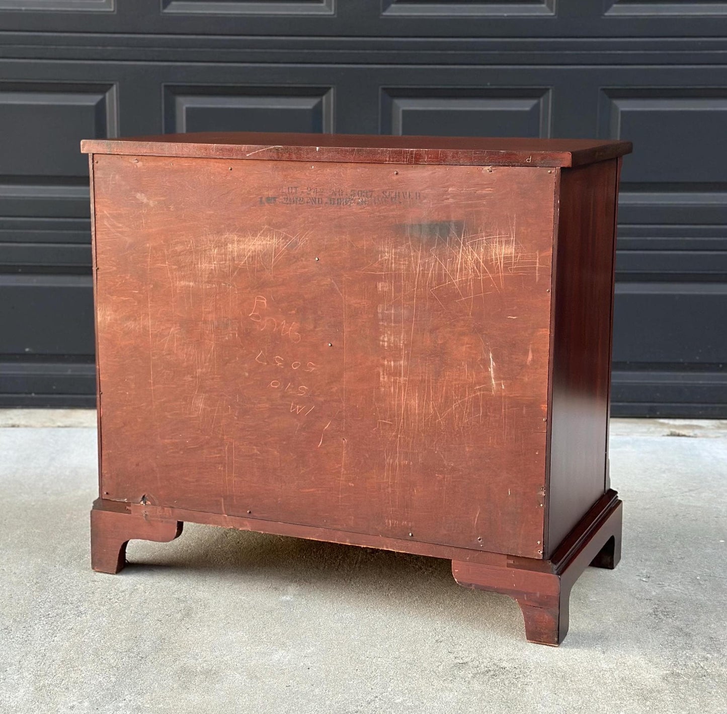 Vintage Solid Mahogany Four Drawer Georgian Server Chest