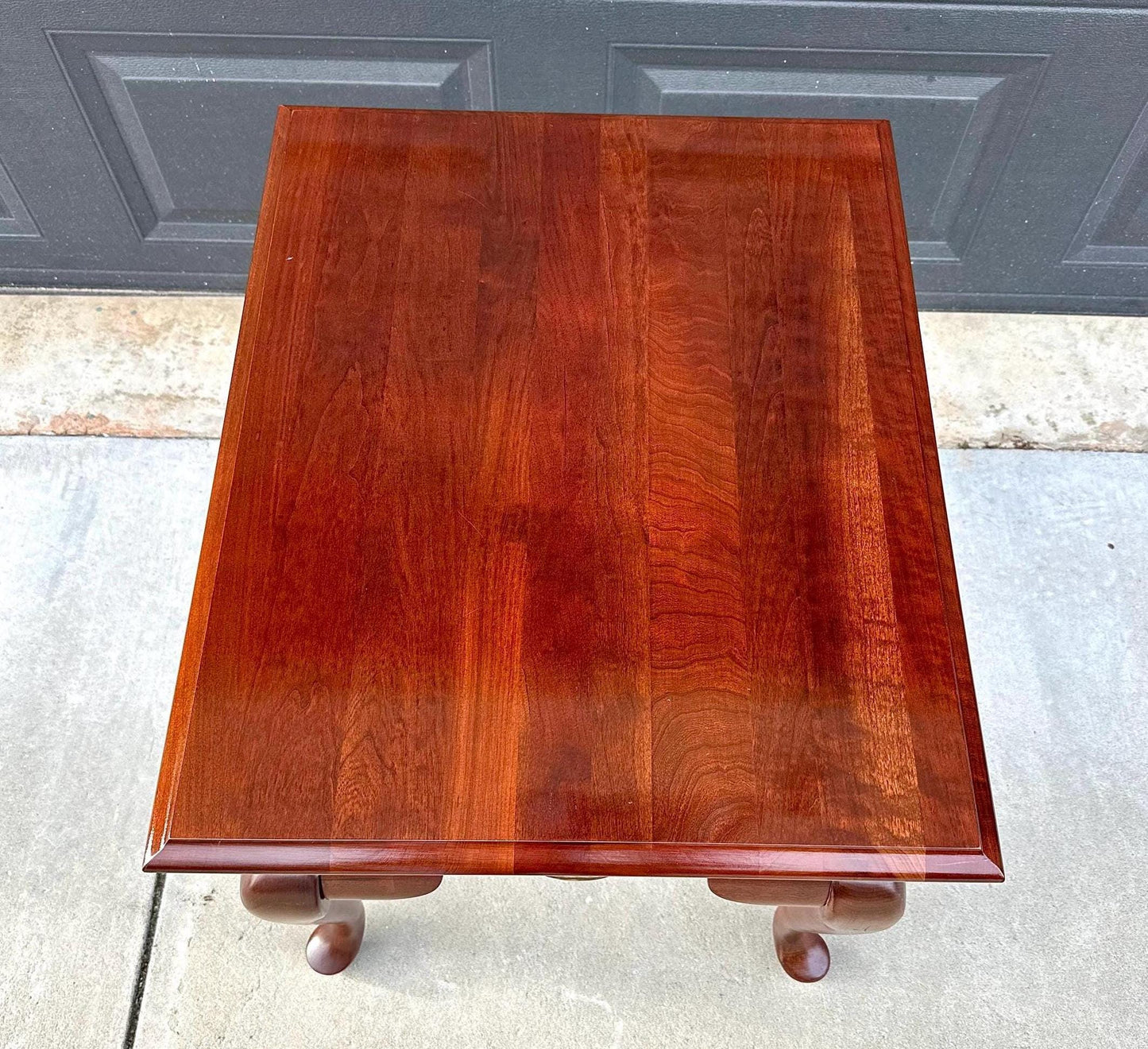Vintage Solid Cherry Broyhill Queen Anne End Table
