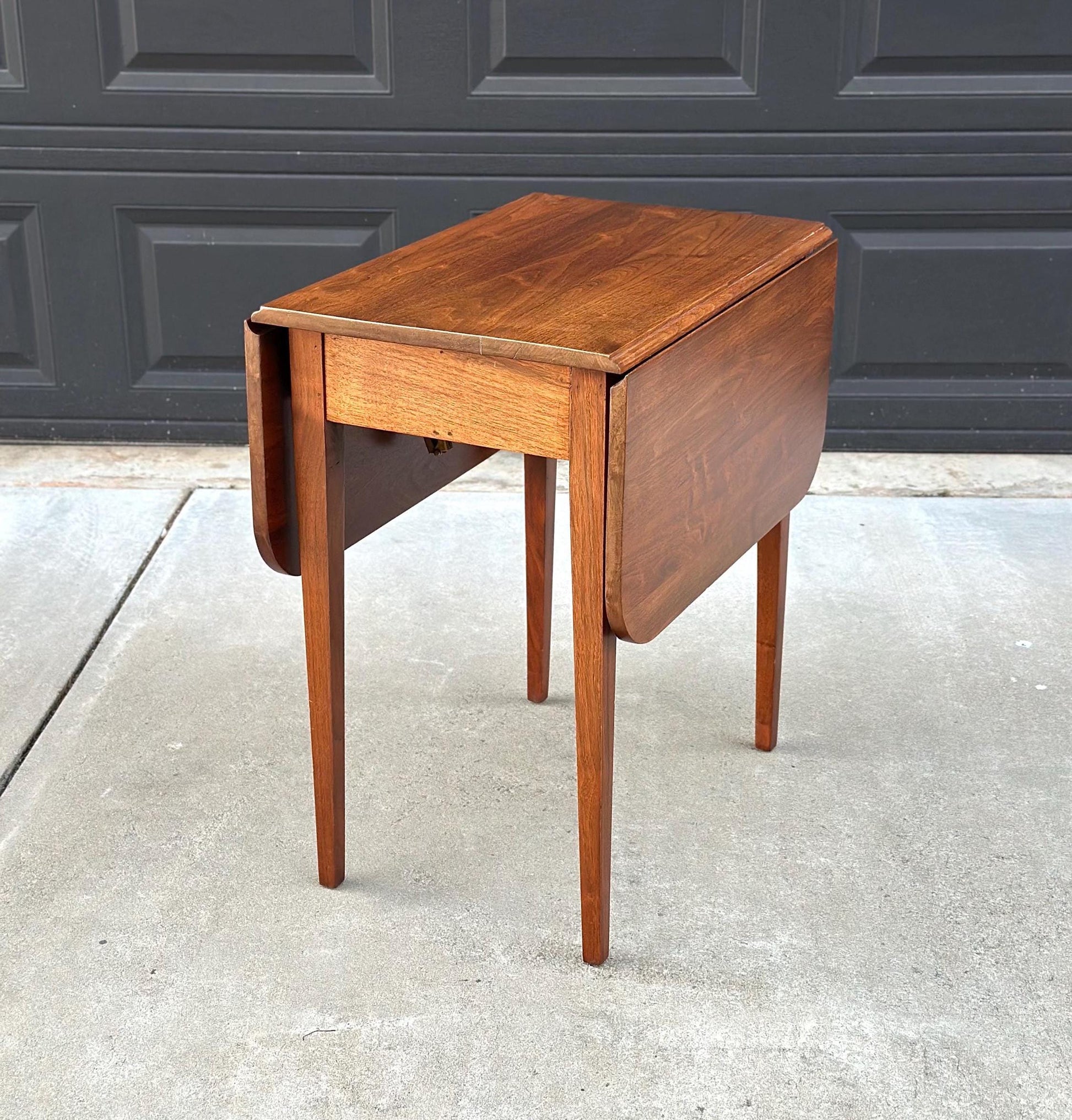 Antique Solid Cherry Sheraton Style Pembroke Drop Leaf Table