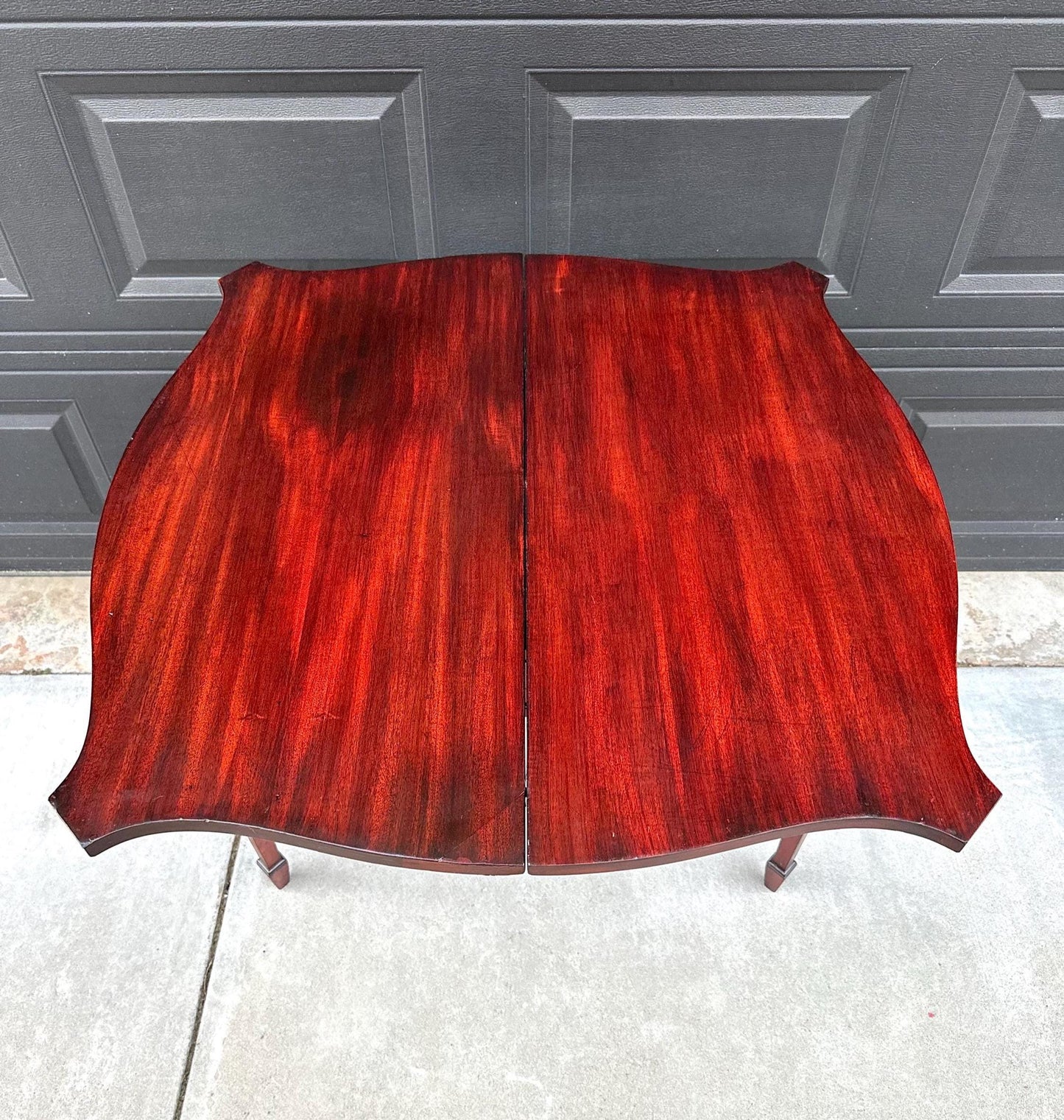 Antique 1930's Mahogany Single Drawer Hallway Flip Top Table