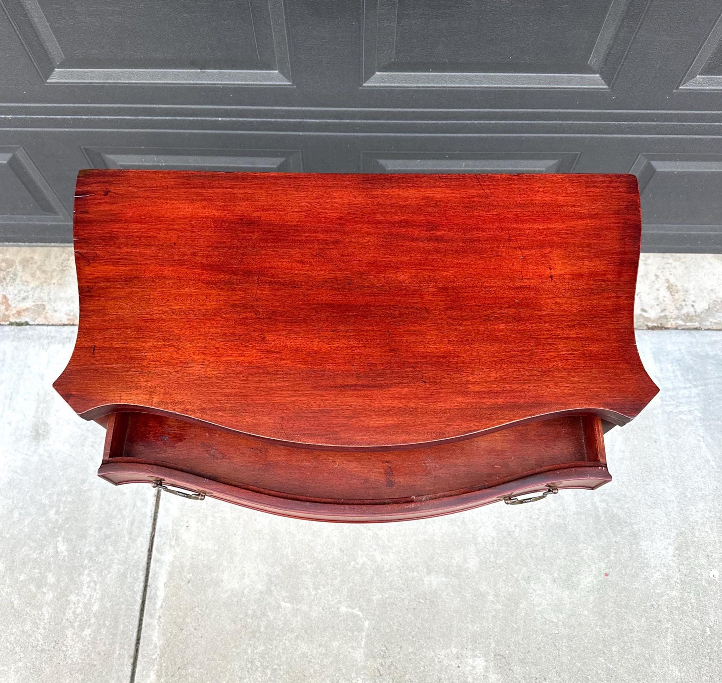 Antique 1930's Mahogany Single Drawer Hallway Flip Top Table