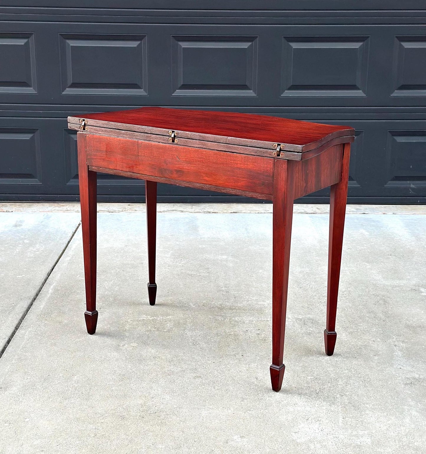 Antique 1930's Mahogany Single Drawer Hallway Flip Top Table