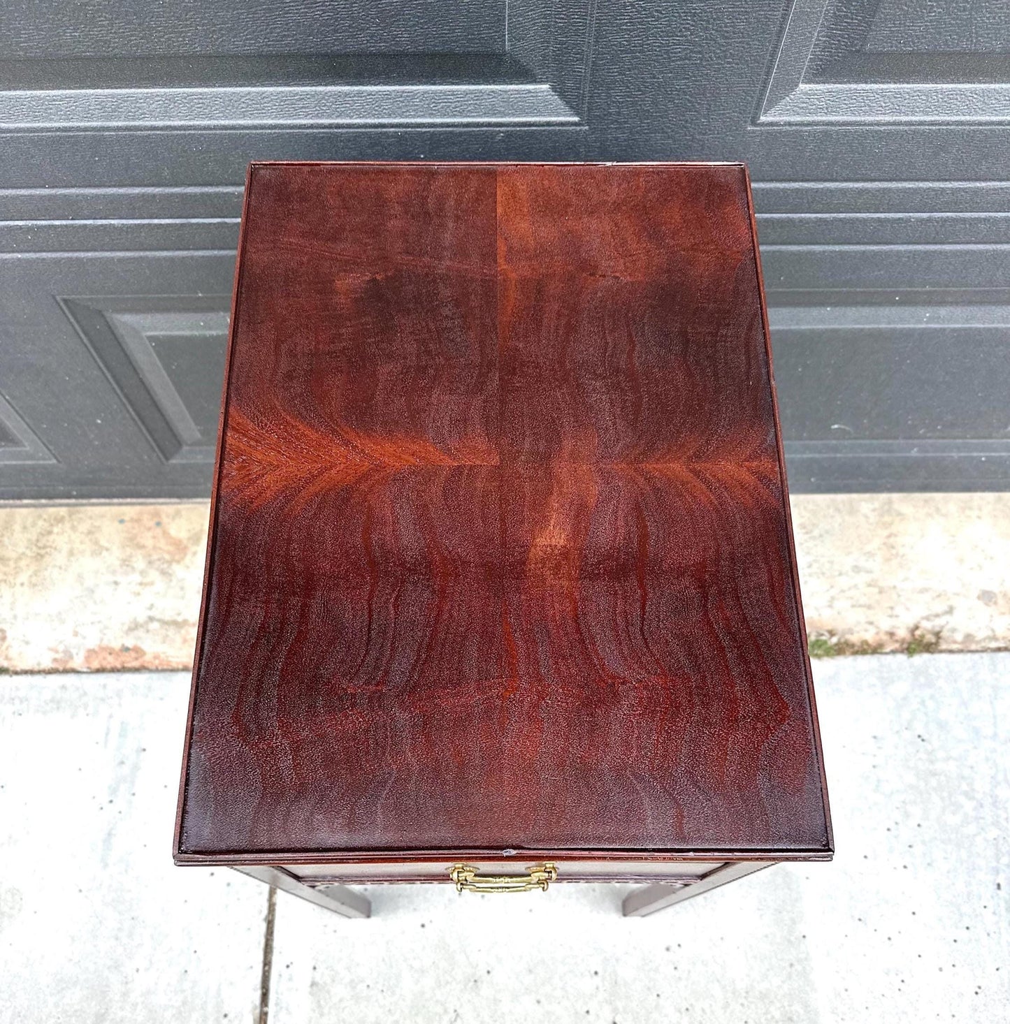 Antique 1920's Edwardian Two Drawer Mahogany Side Table