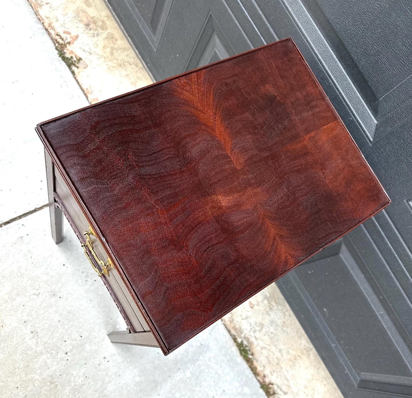 Antique 1920's Edwardian Two Drawer Mahogany Side Table