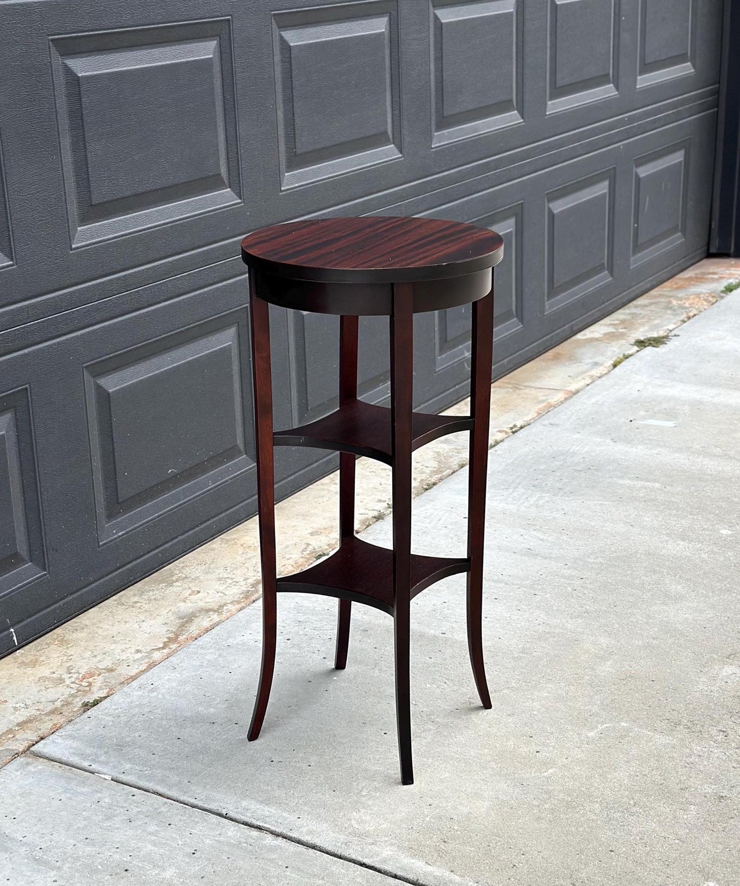 Vintage 1950's Three Tier Mahogany Side Table