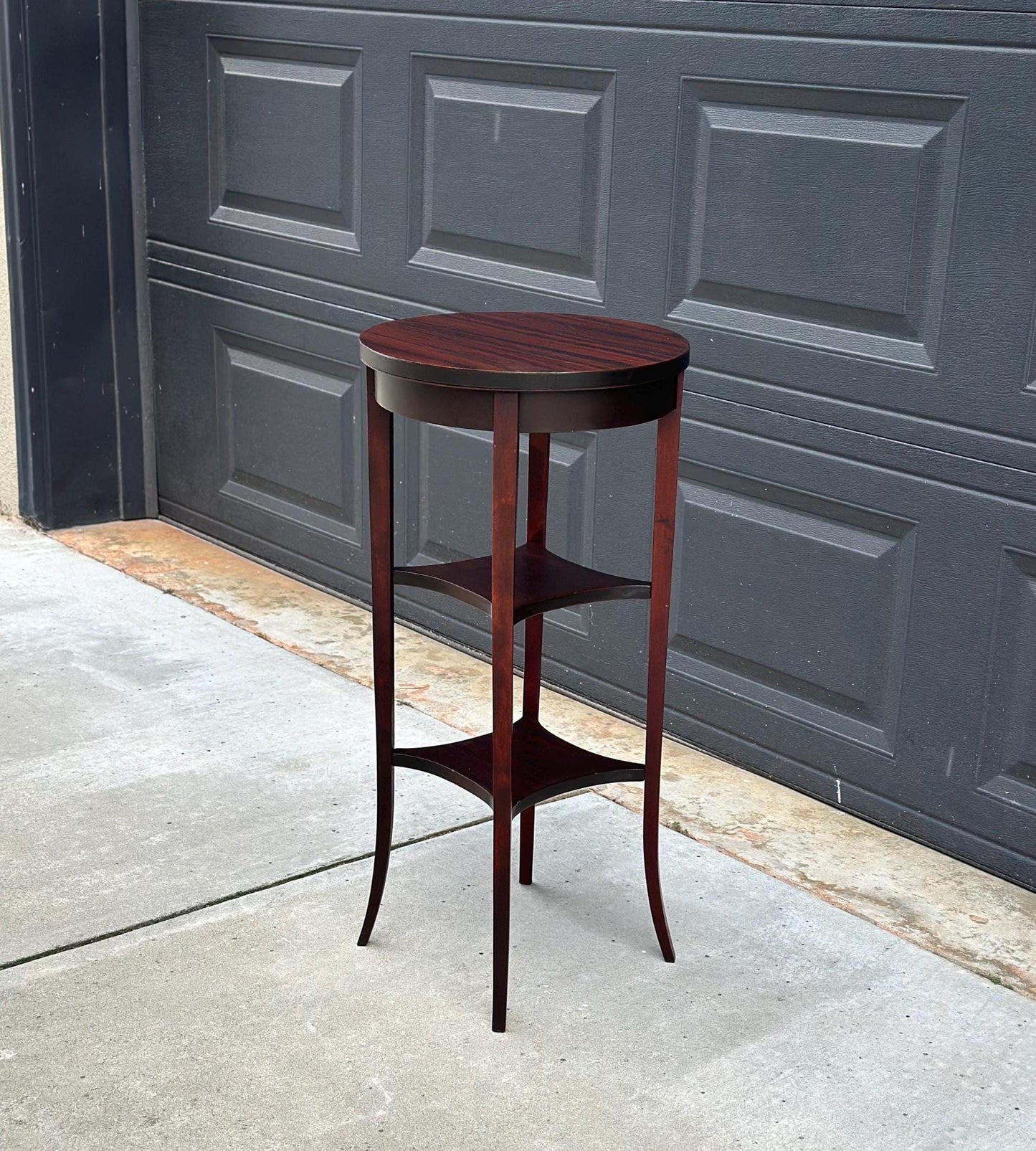 Vintage 1950's Three Tier Mahogany Side Table