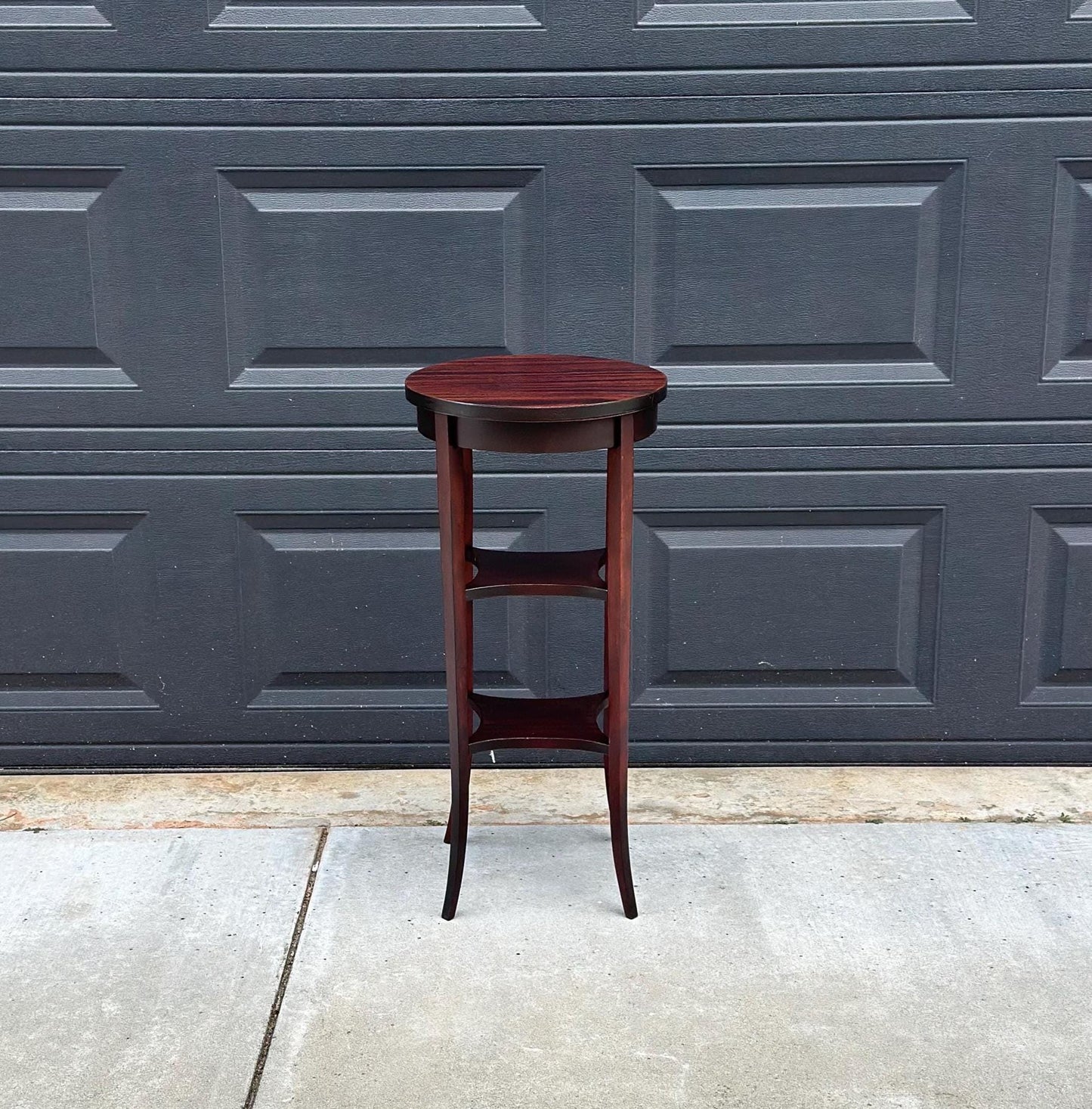 Vintage 1950's Three Tier Mahogany Side Table