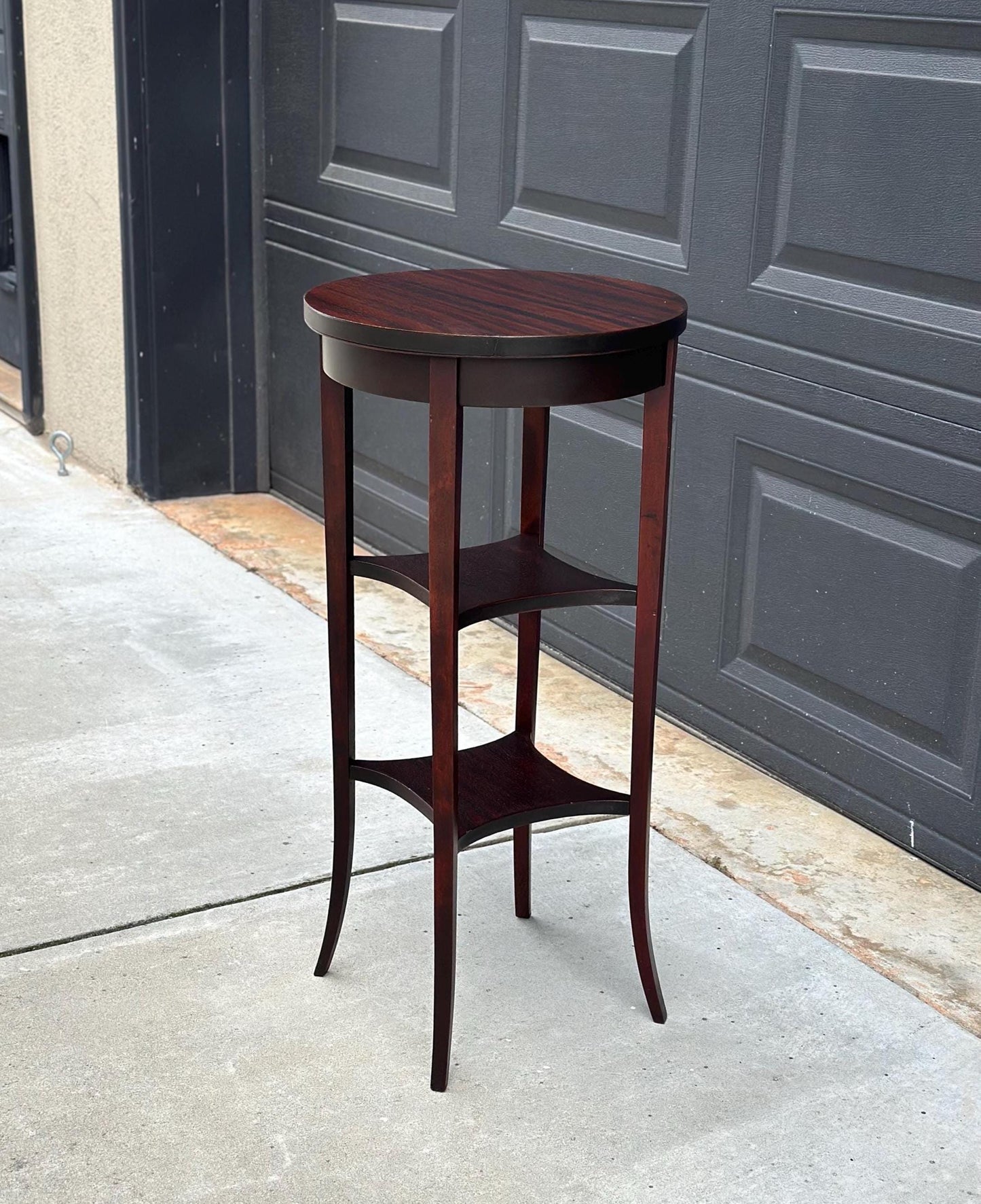 Vintage 1950's Three Tier Mahogany Side Table