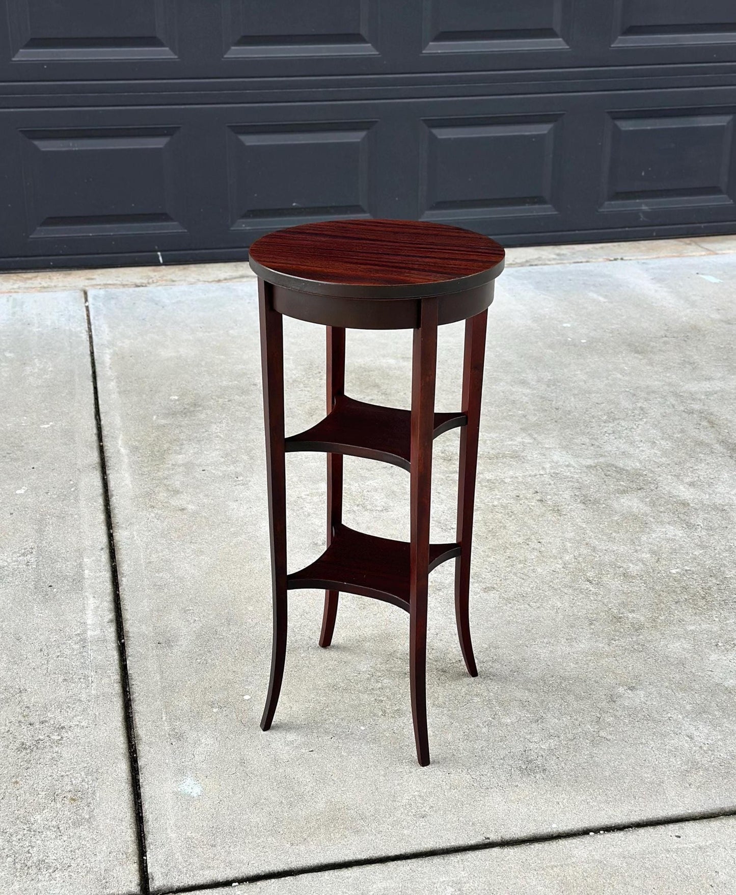 Vintage 1950's Three Tier Mahogany Side Table