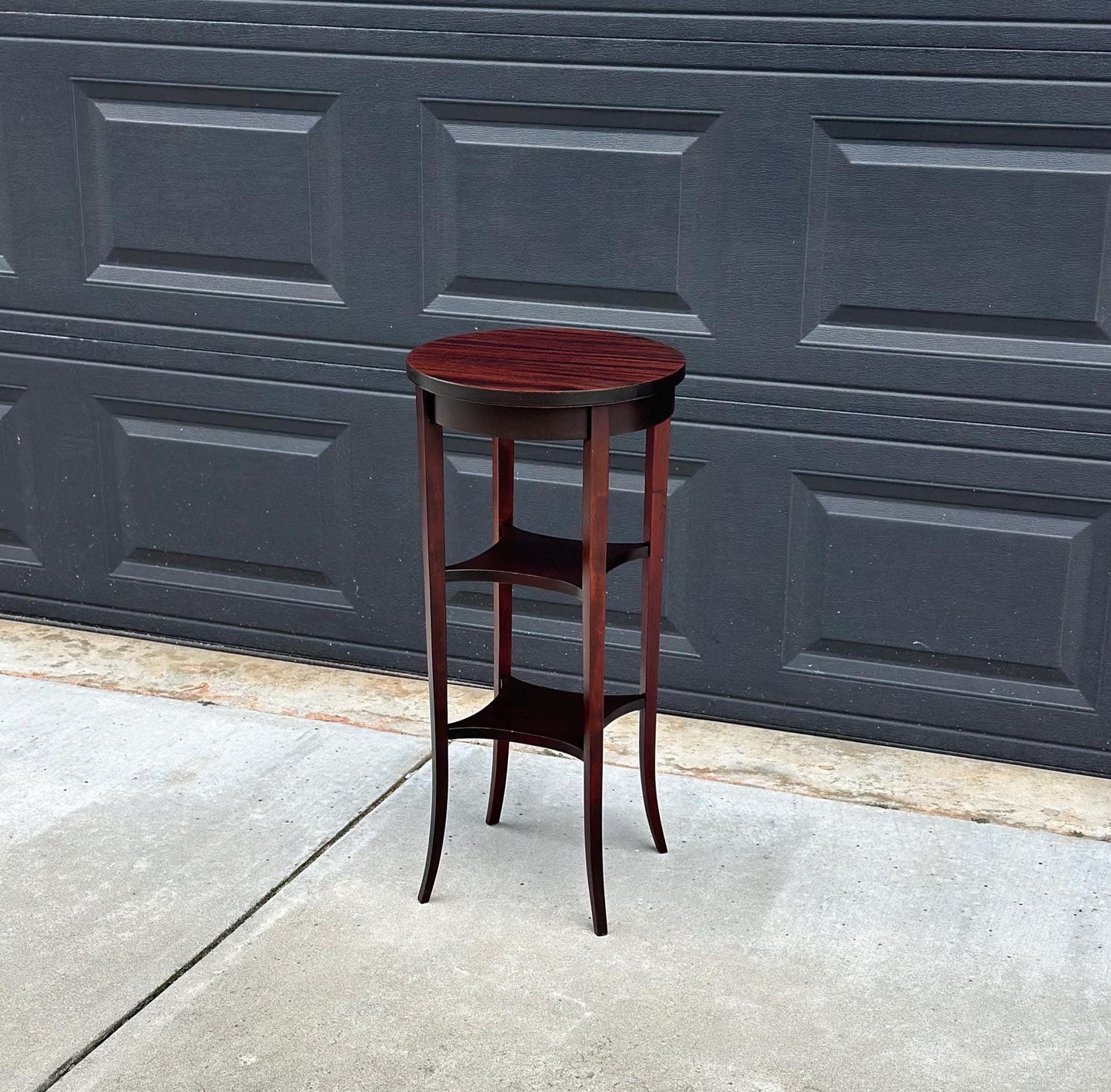 Vintage 1950's Three Tier Mahogany Side Table