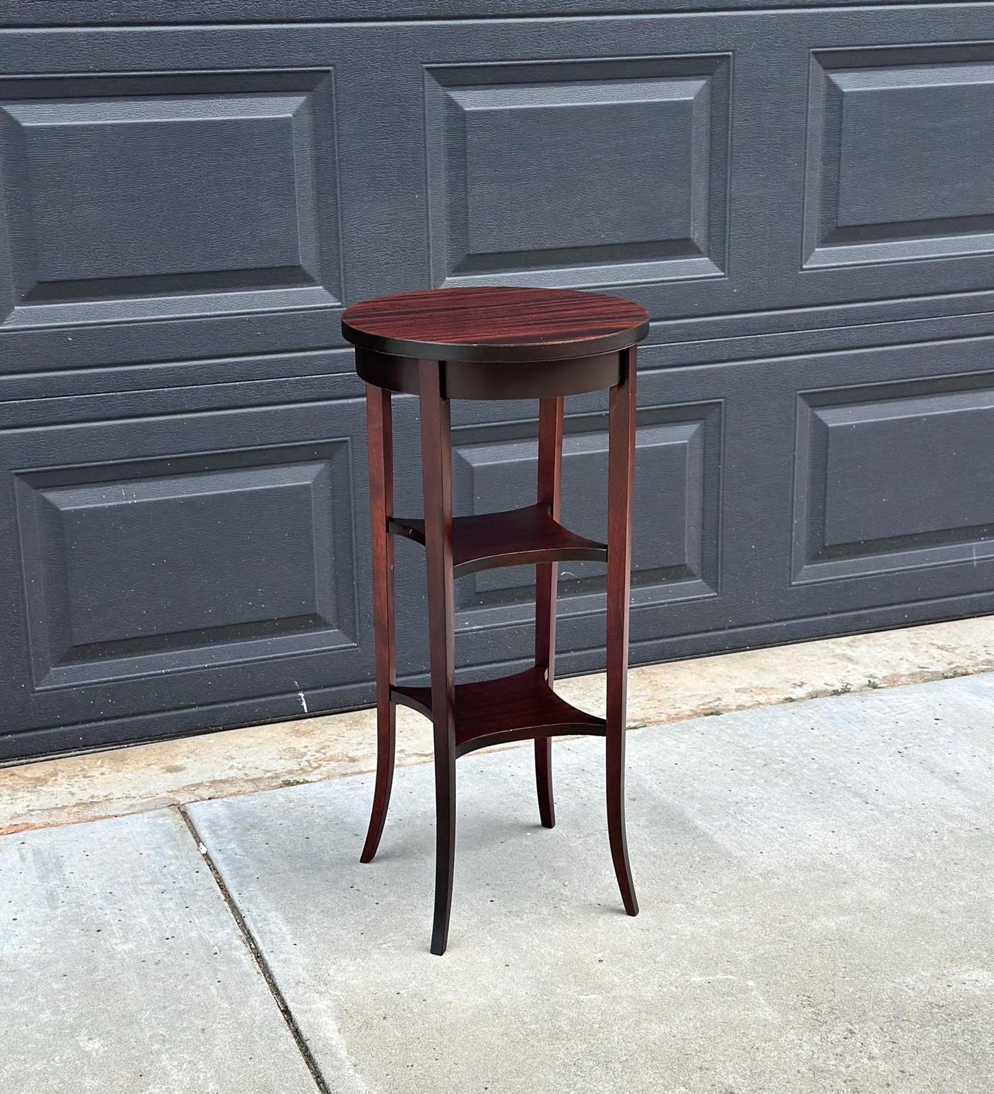 Vintage 1950's Three Tier Mahogany Side Table