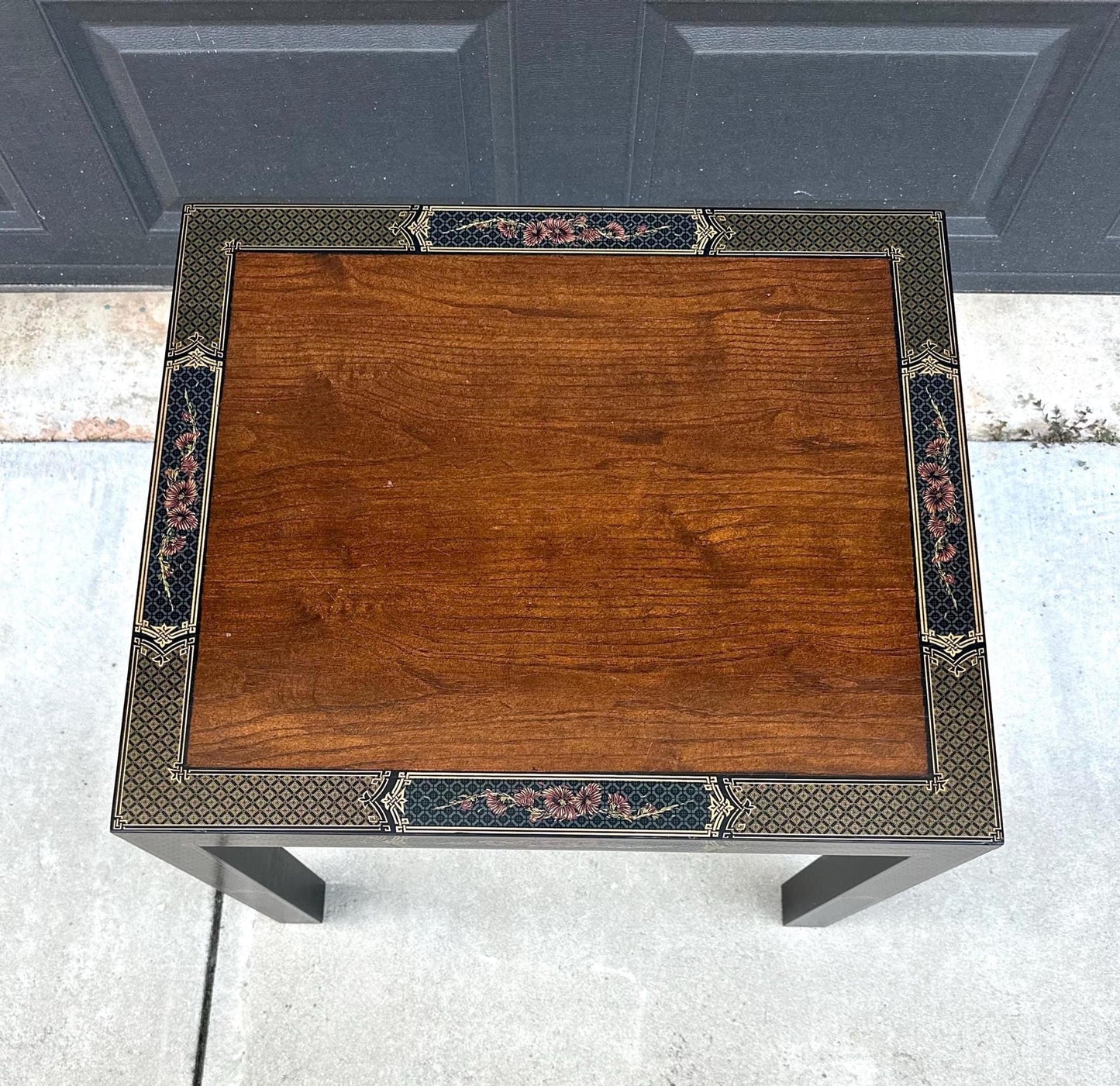 Vintage 1970's Chinoiserie Side Table