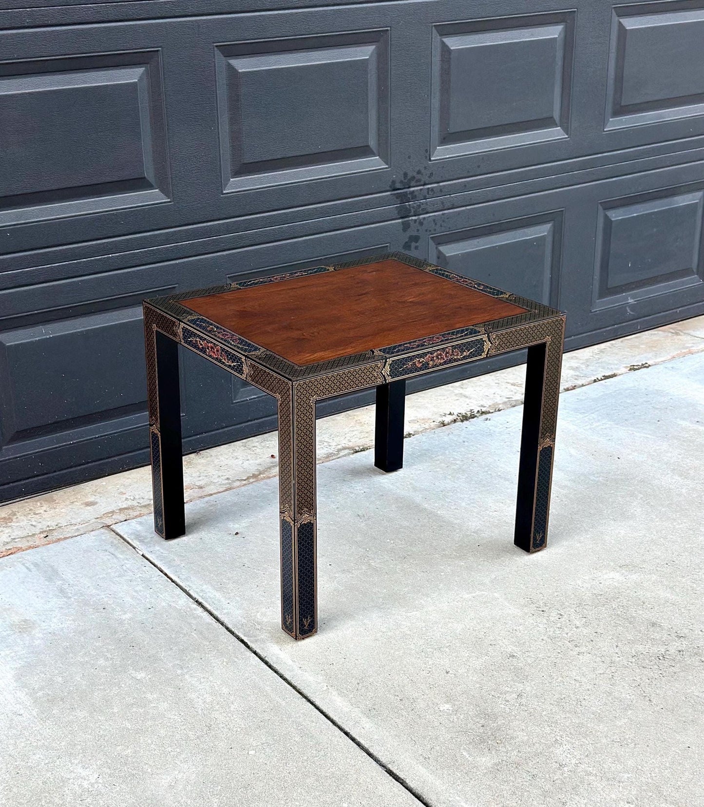 Vintage 1970's Chinoiserie Side Table