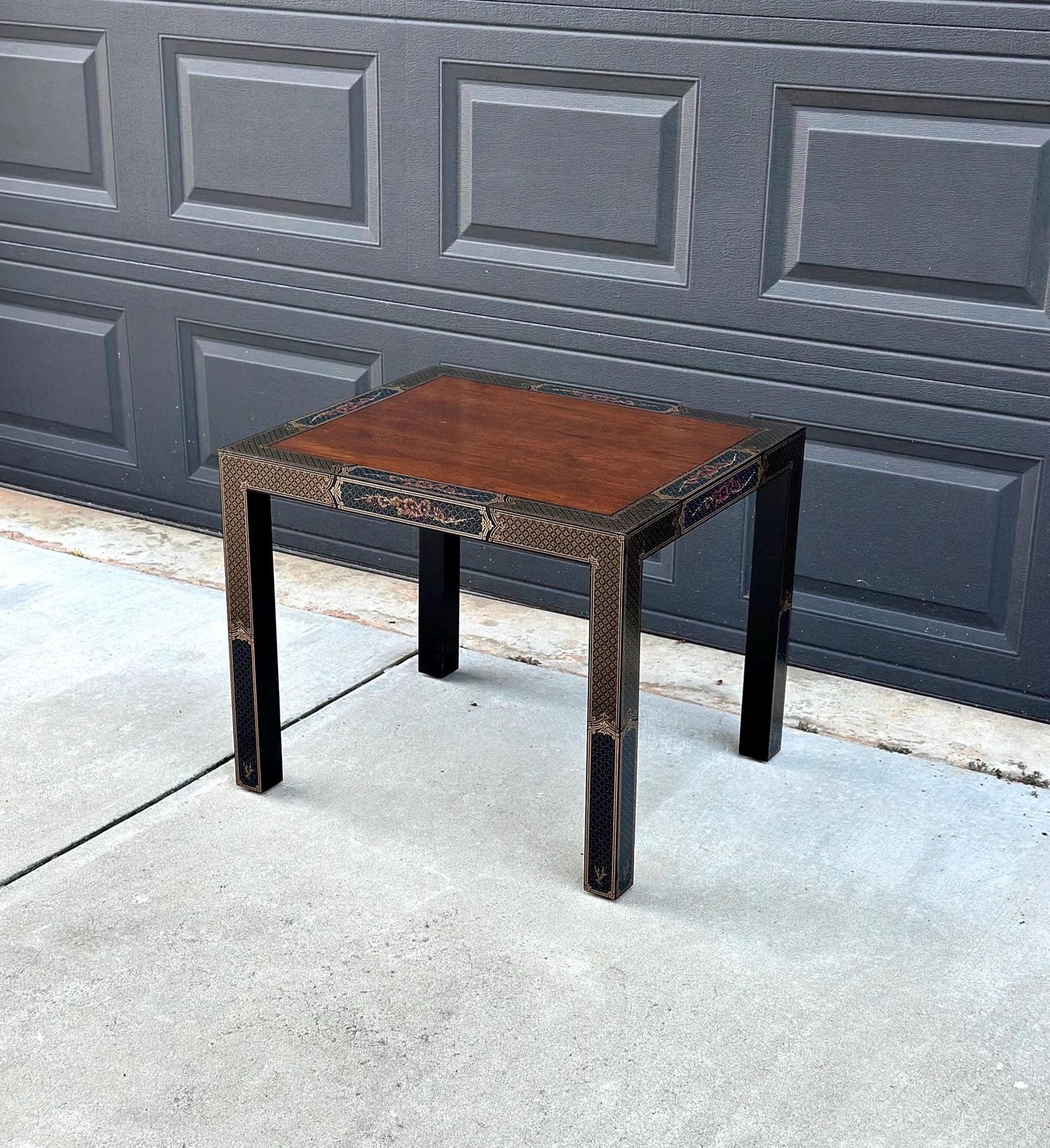 Vintage 1970's Chinoiserie Side Table