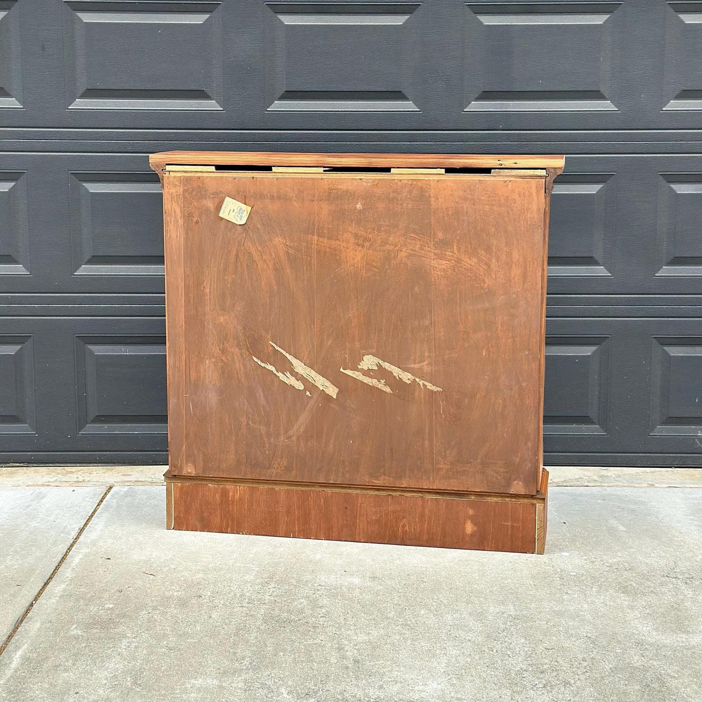 Vintage Mid 1900's Pine & Cherry Carved Cottagecore Solid Wood Bookshelf