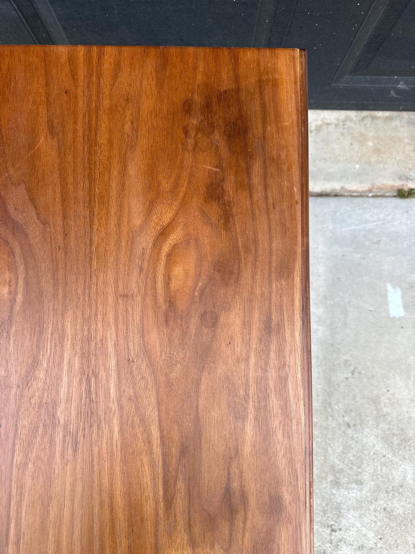 Vintage Mid 1900s Early American Cherry & Walnut Single Drawer End Table