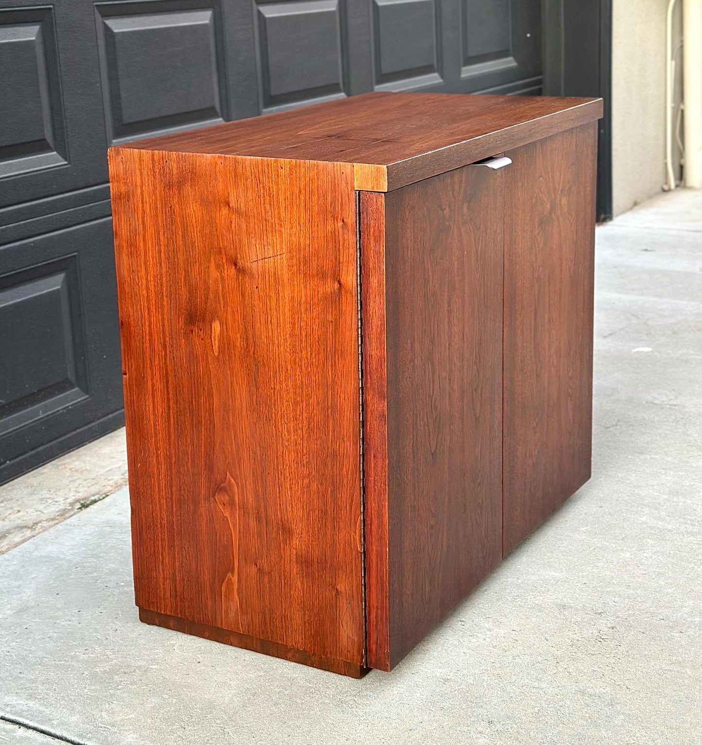 Vintage 1970's Walnut Seven Drawer Dresser