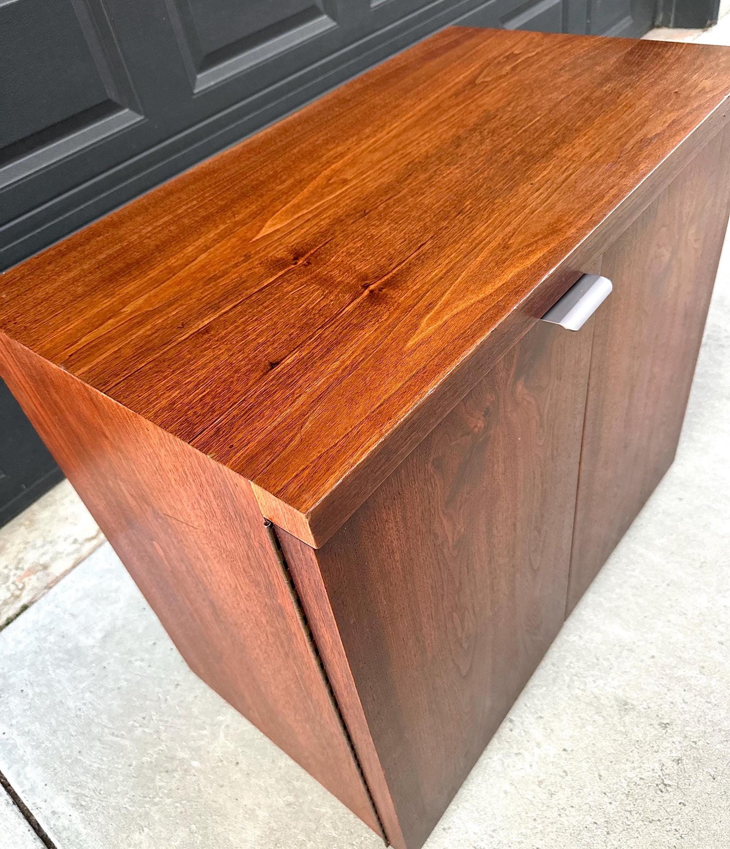 Vintage 1970's Walnut Seven Drawer Dresser