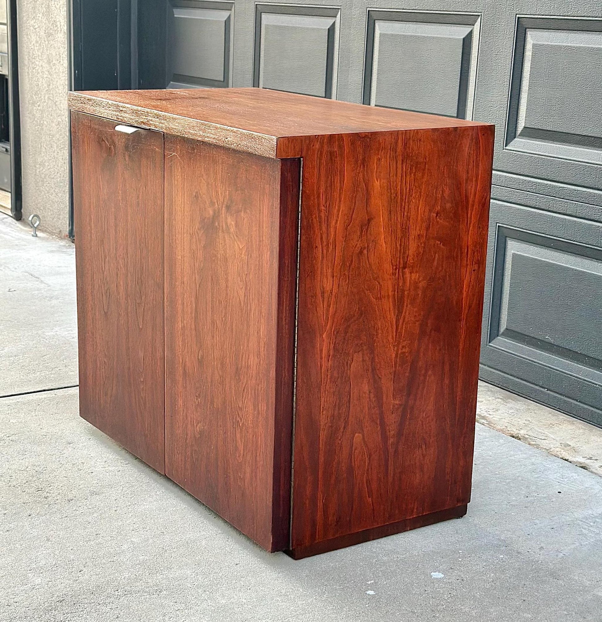 Vintage 1970's Walnut Seven Drawer Dresser