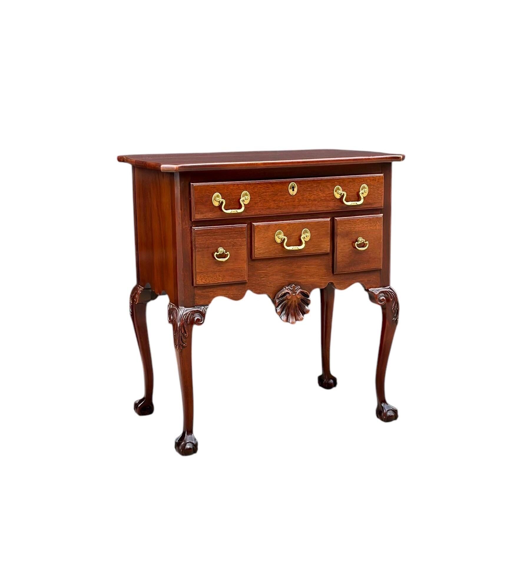 Vintage Link Taylor Mahogany Ball & Claw Lowboy Chest