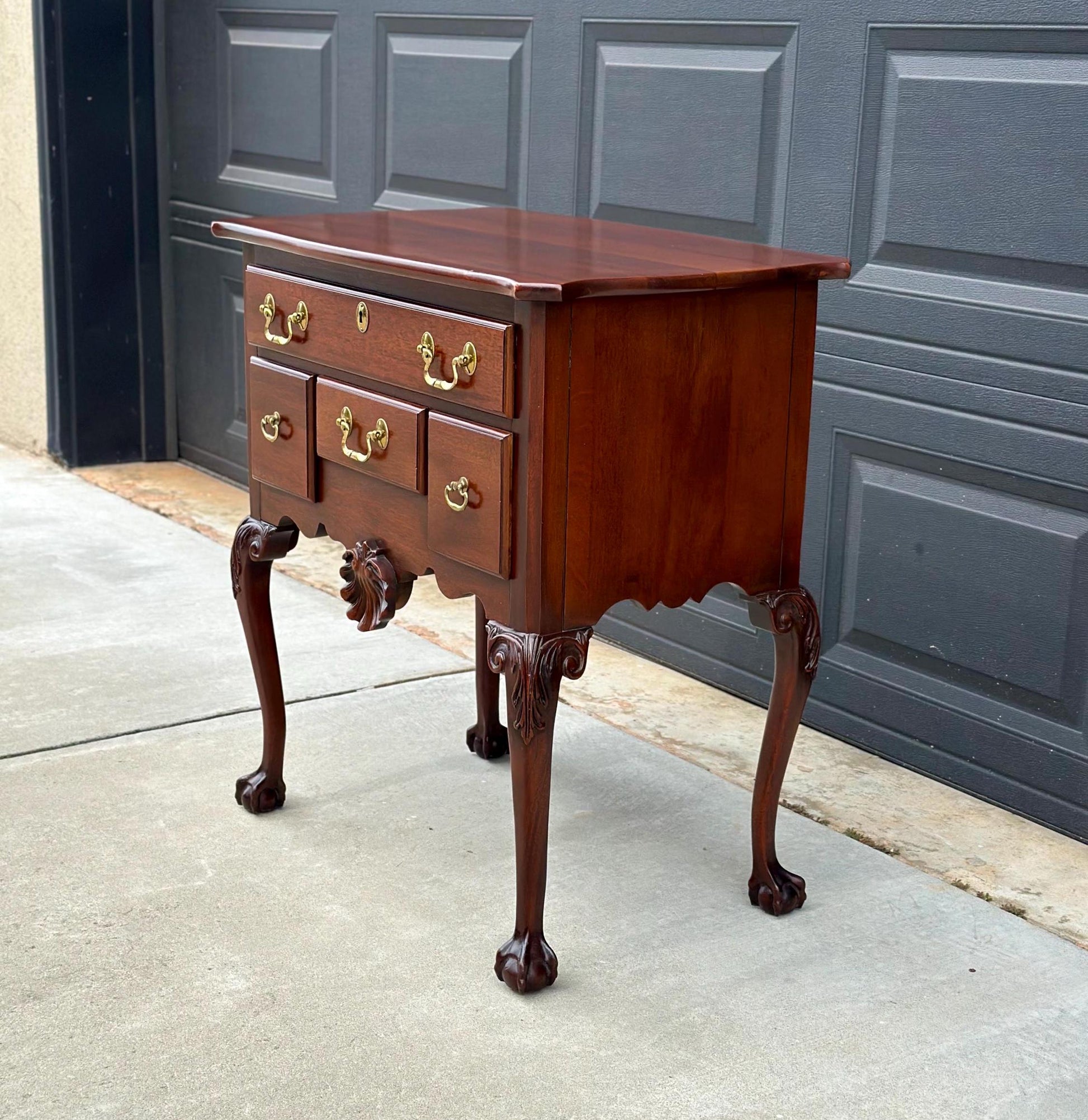 Vintage Link Taylor Mahogany Ball & Claw Lowboy Chest