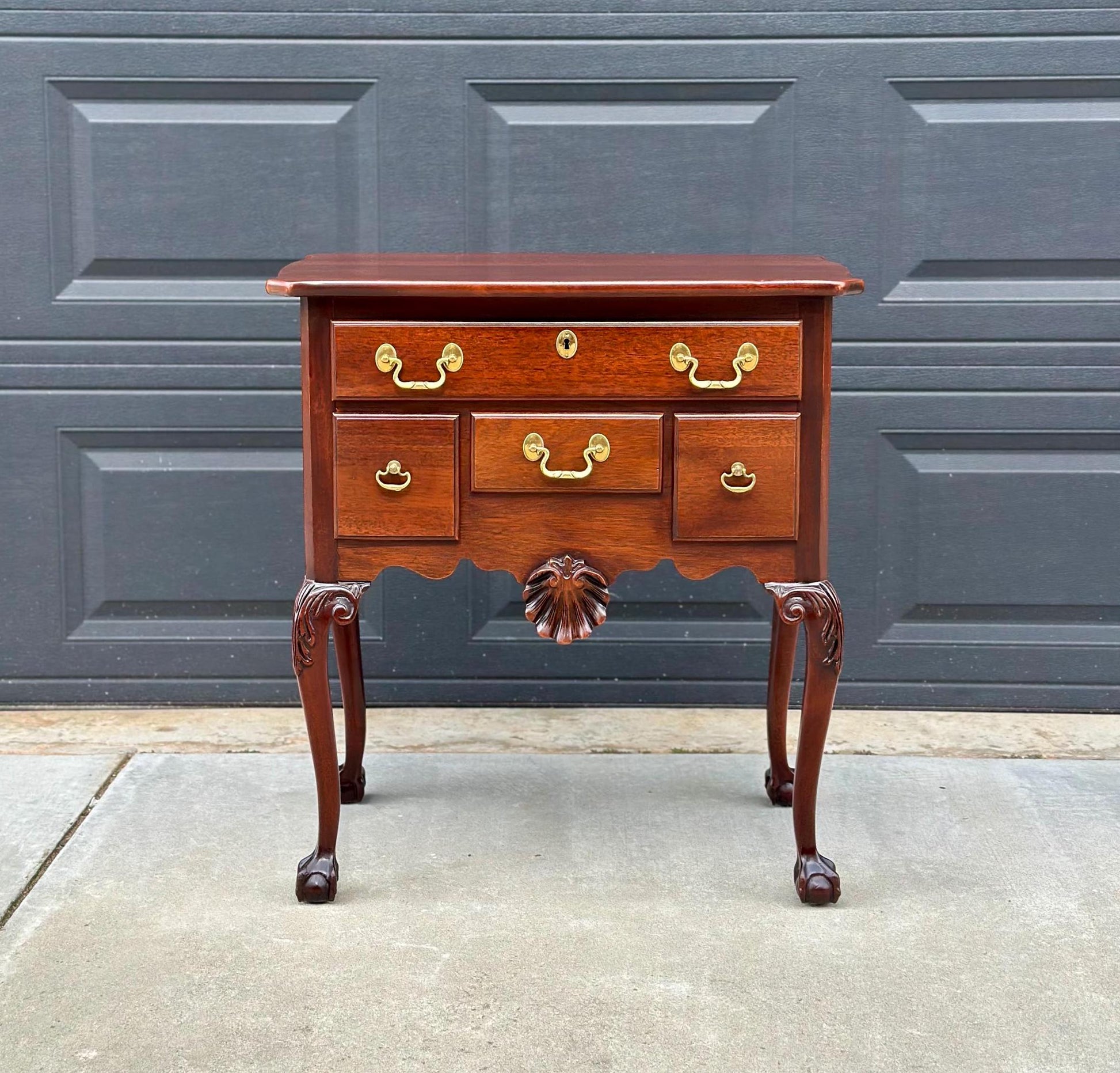 Vintage Link Taylor Mahogany Ball & Claw Lowboy Chest