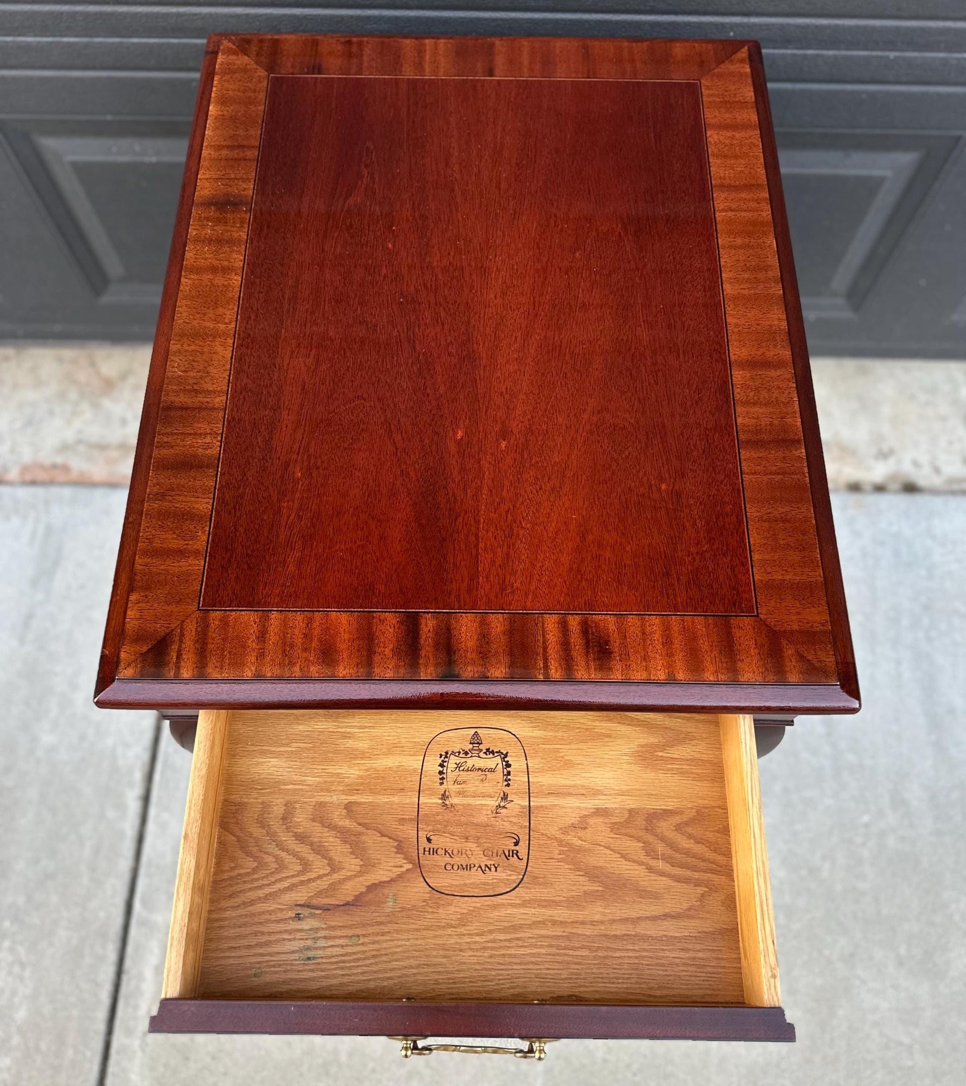 Vintage Hickory Chair Co. Mahogany Queen Anne End Table