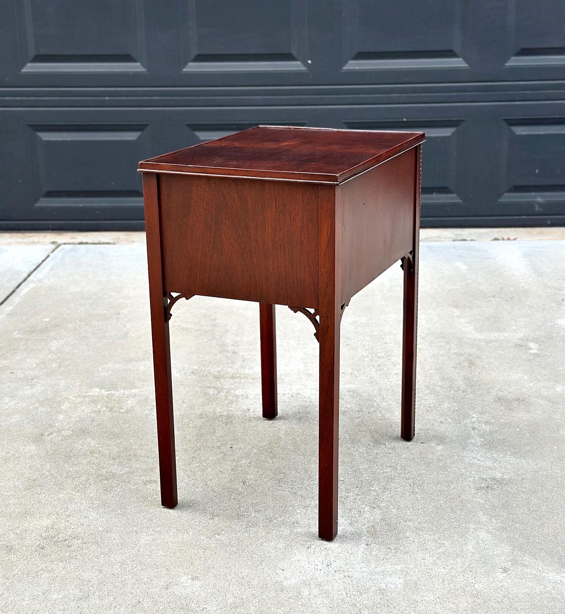 Antique 1920's Edwardian Two Drawer Mahogany Side Table
