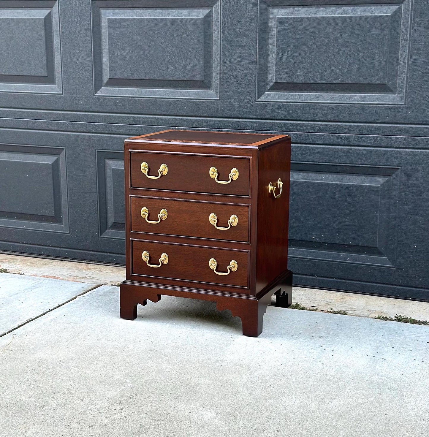 Antique 1940's Classic Three Drawer Nightstand