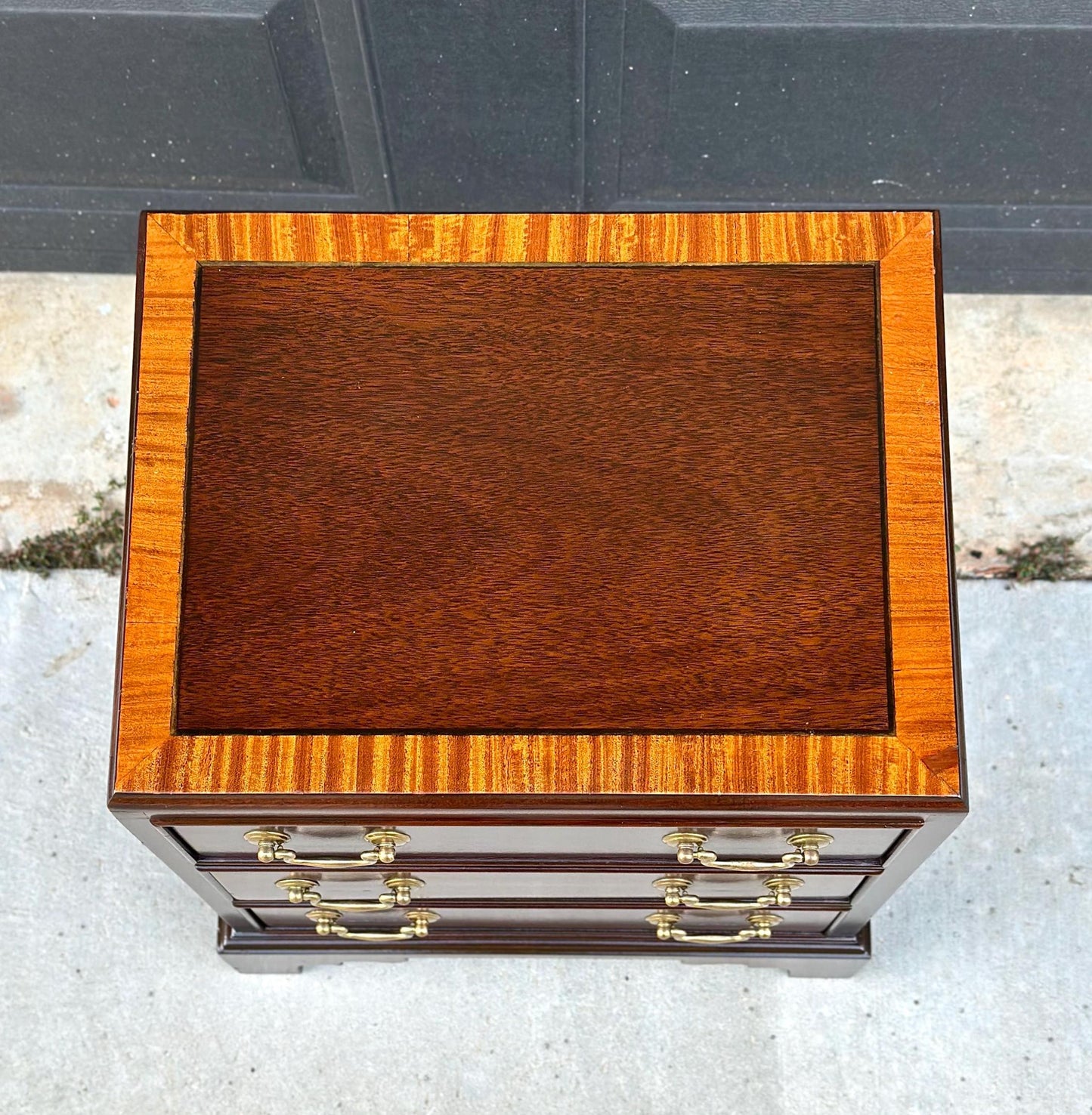 Antique 1940's Classic Three Drawer Nightstand