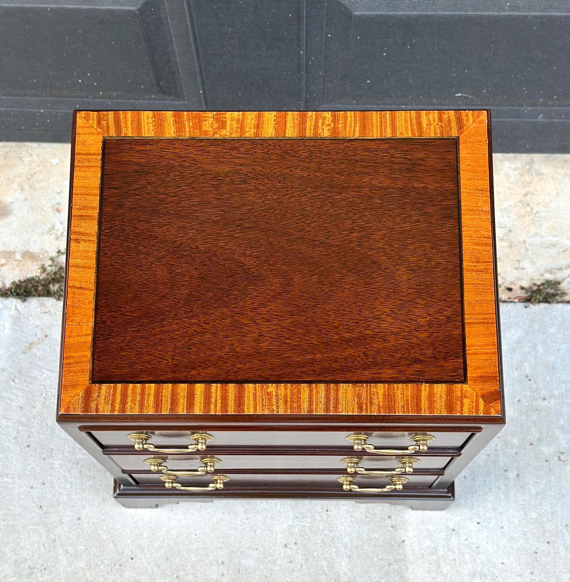 Antique 1940's Classic Three Drawer Nightstand