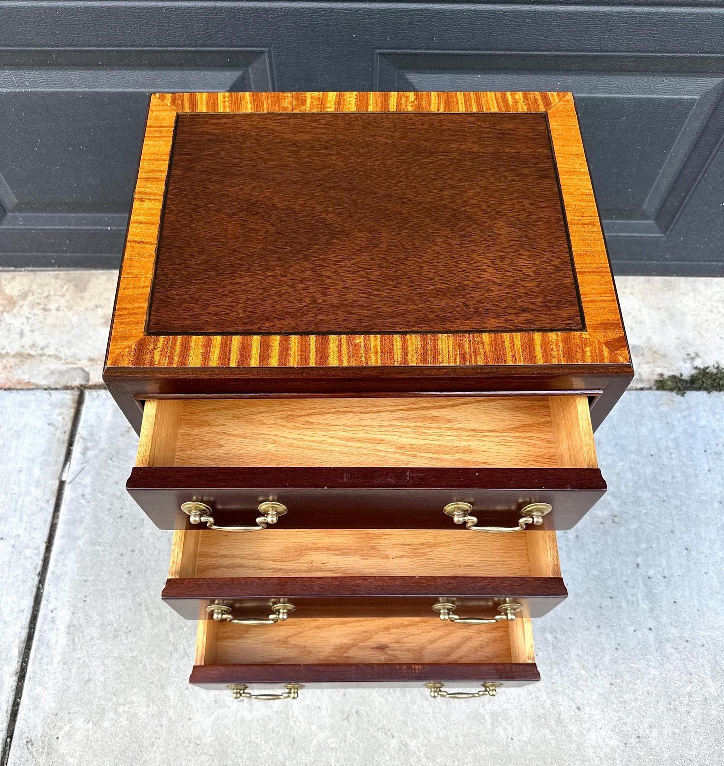 Antique 1940's Classic Three Drawer Nightstand
