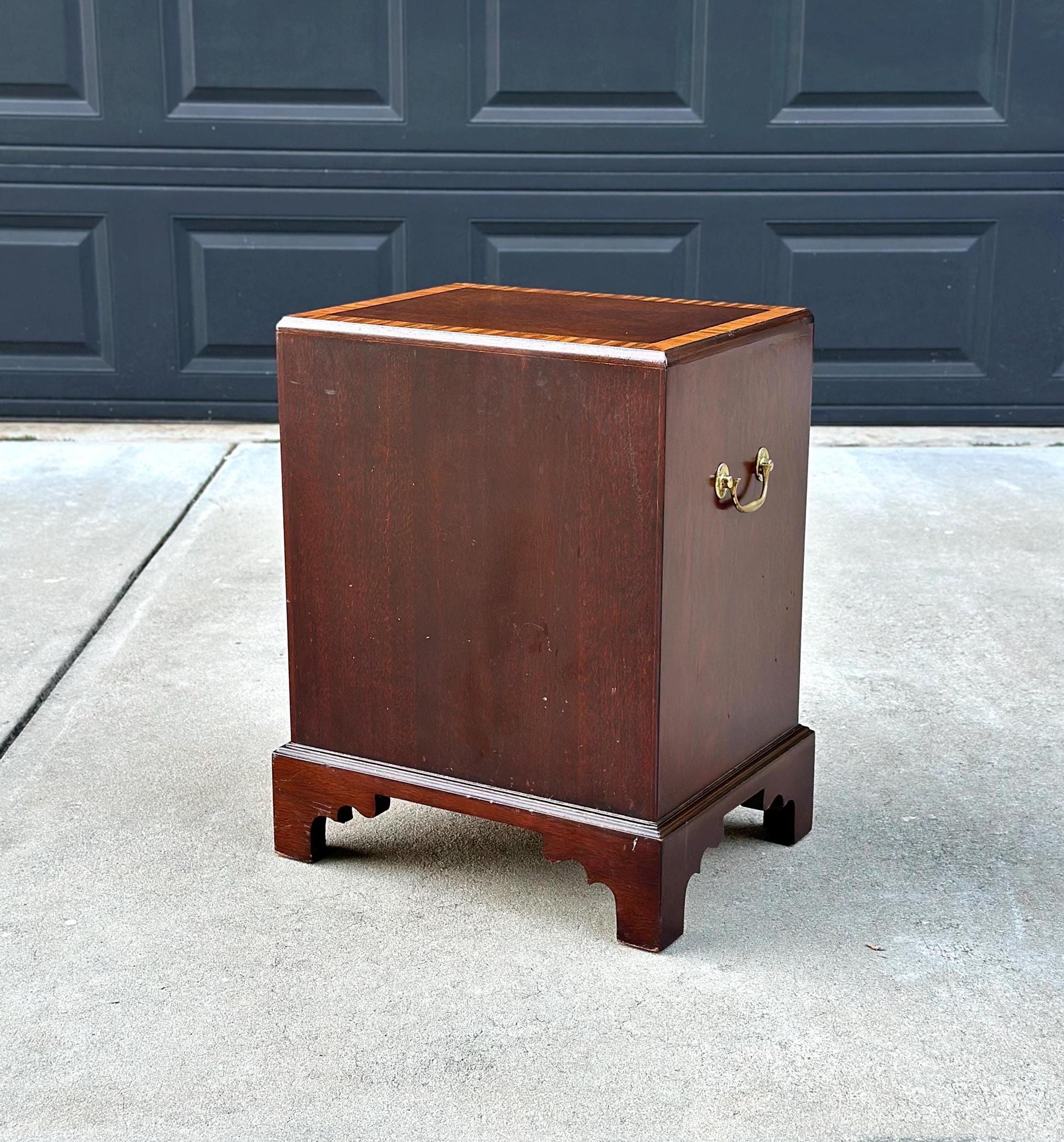 Antique 1940's Classic Three Drawer Nightstand