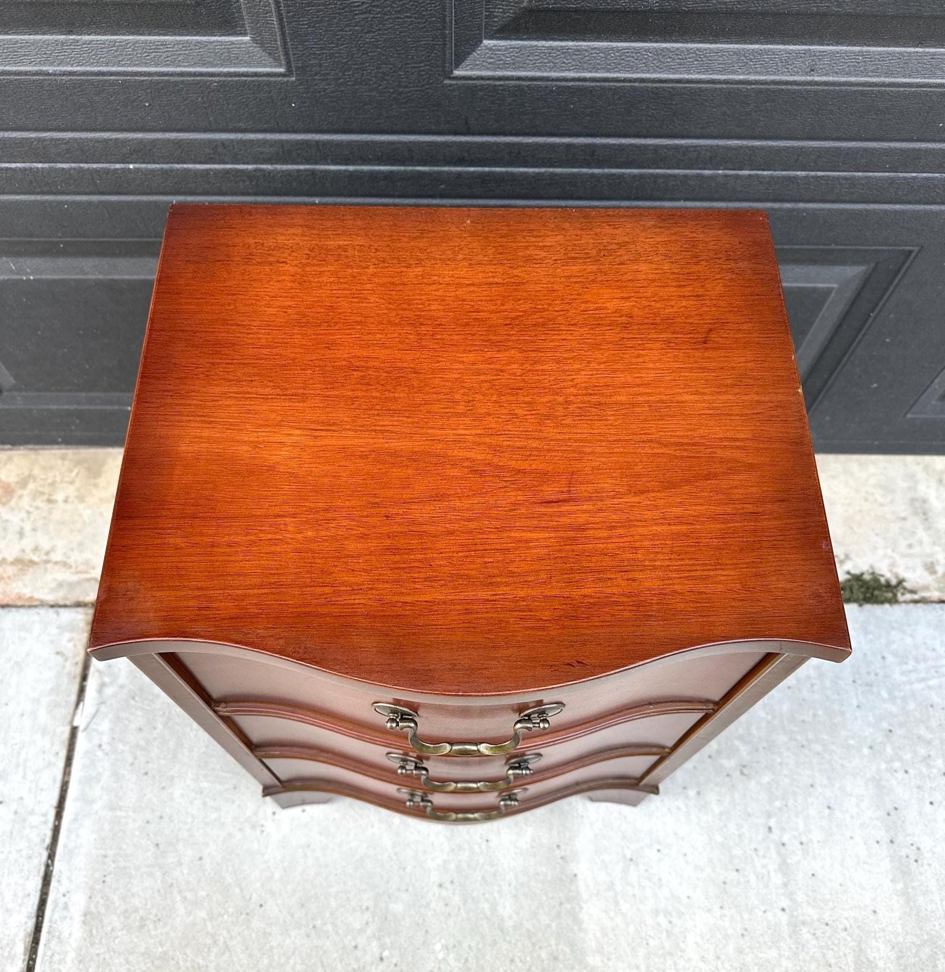 Vintage 1960's Mahogany Three Drawer Narrow Chest