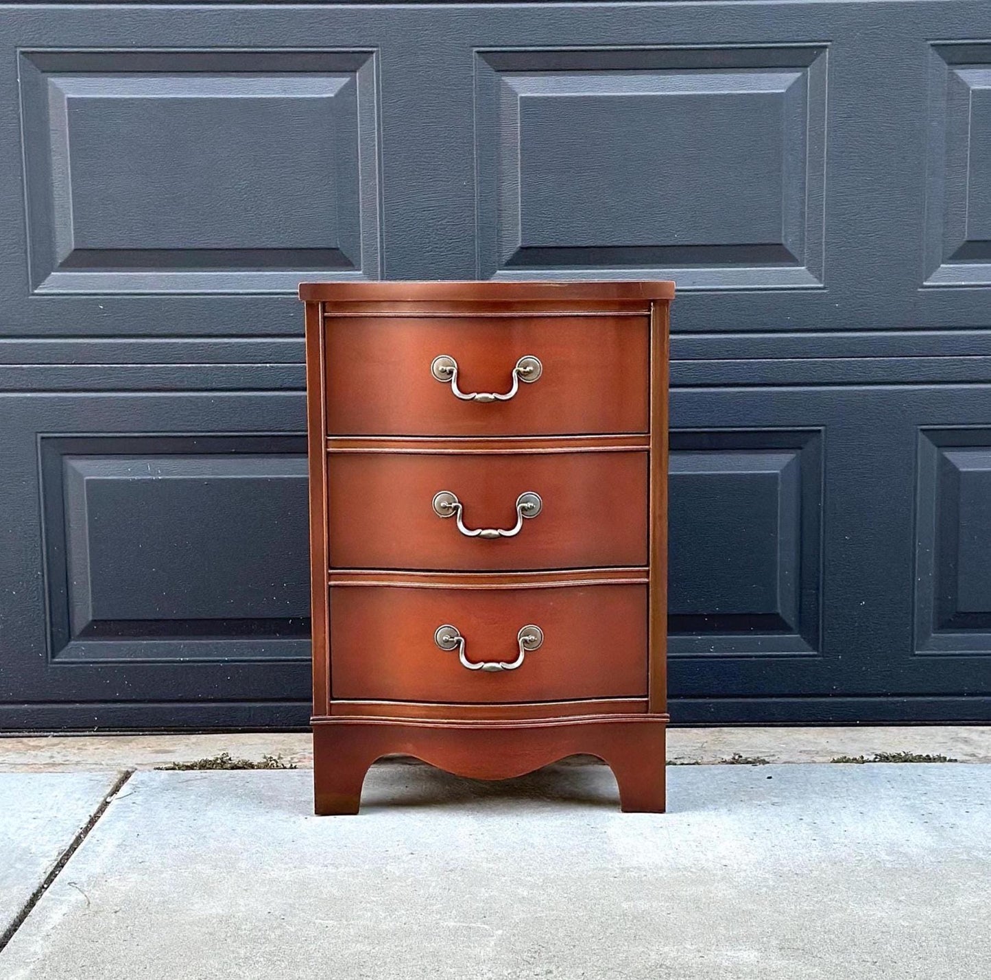 Vintage 1960's Mahogany Three Drawer Narrow Chest