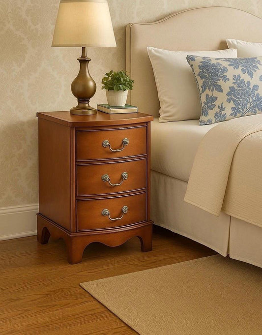 Vintage 1960's Mahogany Three Drawer Narrow Chest