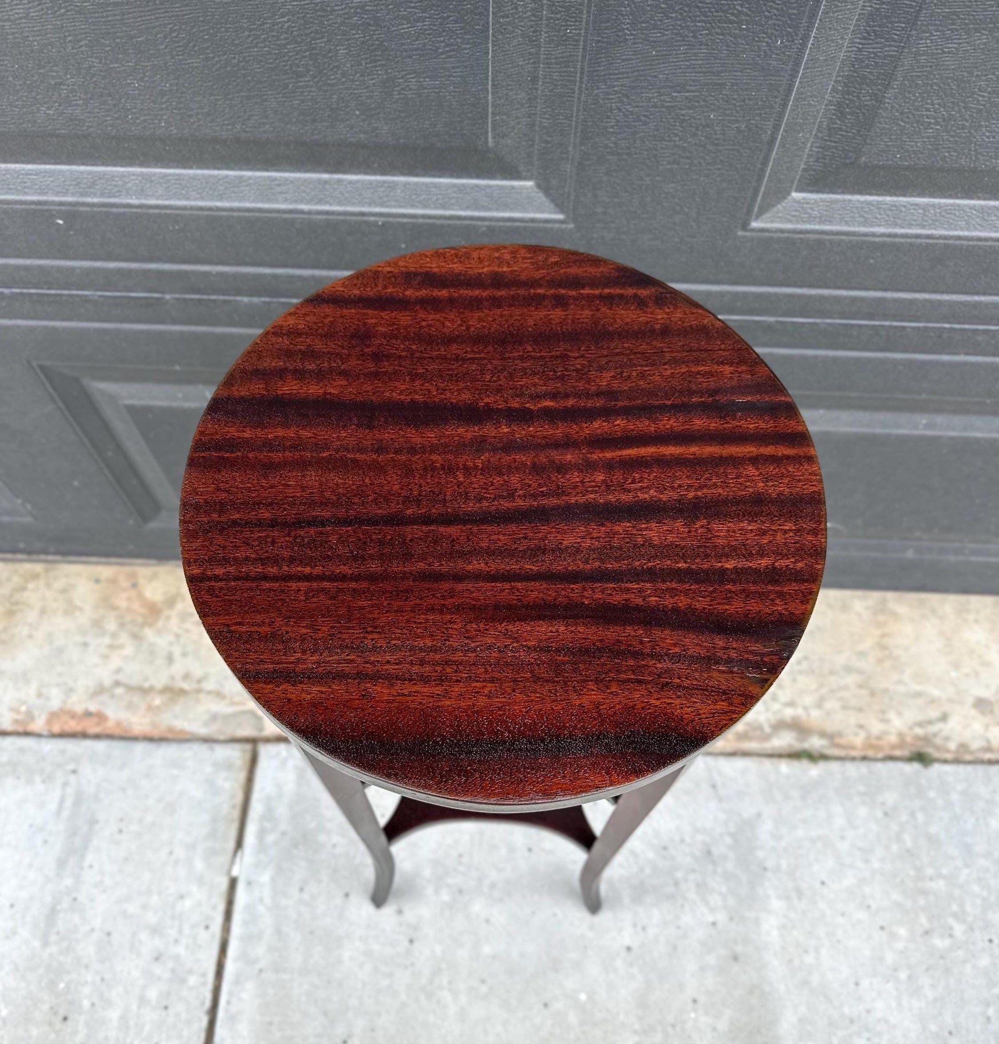 Vintage 1950's Three Tier Mahogany Side Table