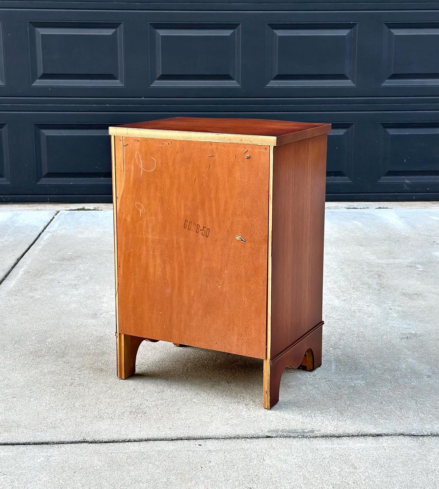 Vintage 1960's Mahogany Three Drawer Narrow Chest