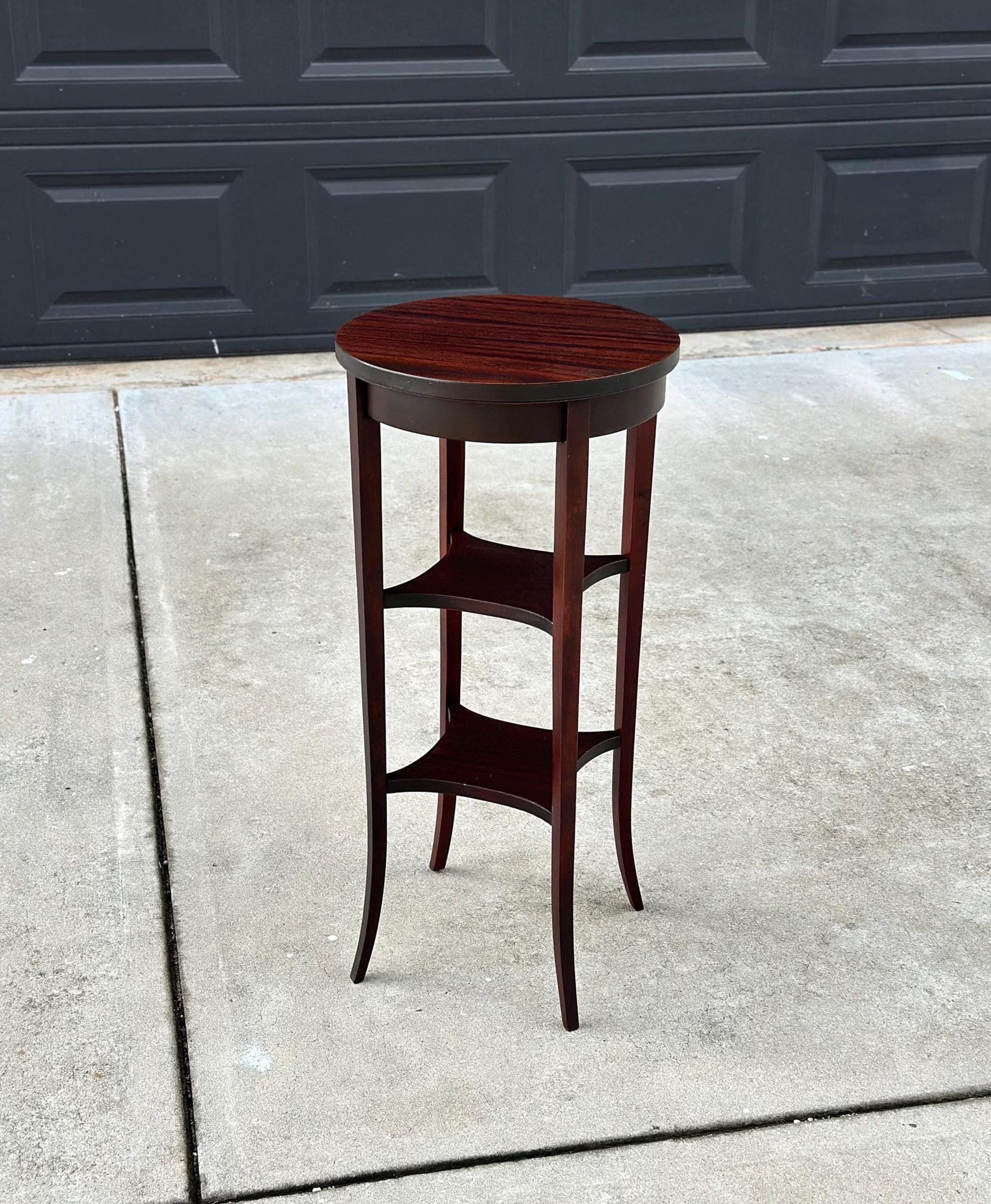 Vintage 1950's Three Tier Mahogany Side Table