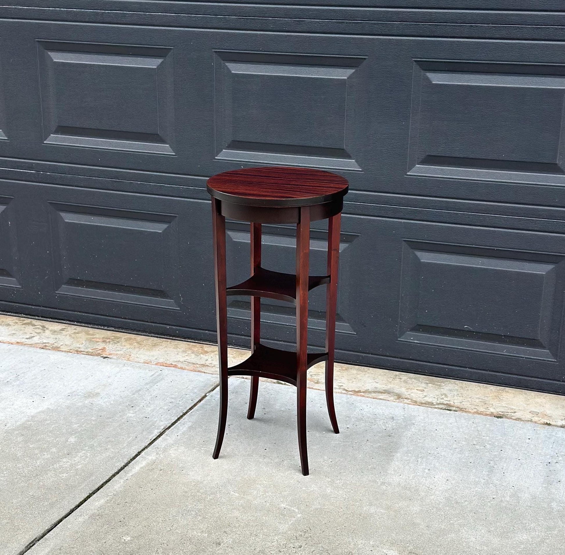 Vintage 1950's Three Tier Mahogany Side Table