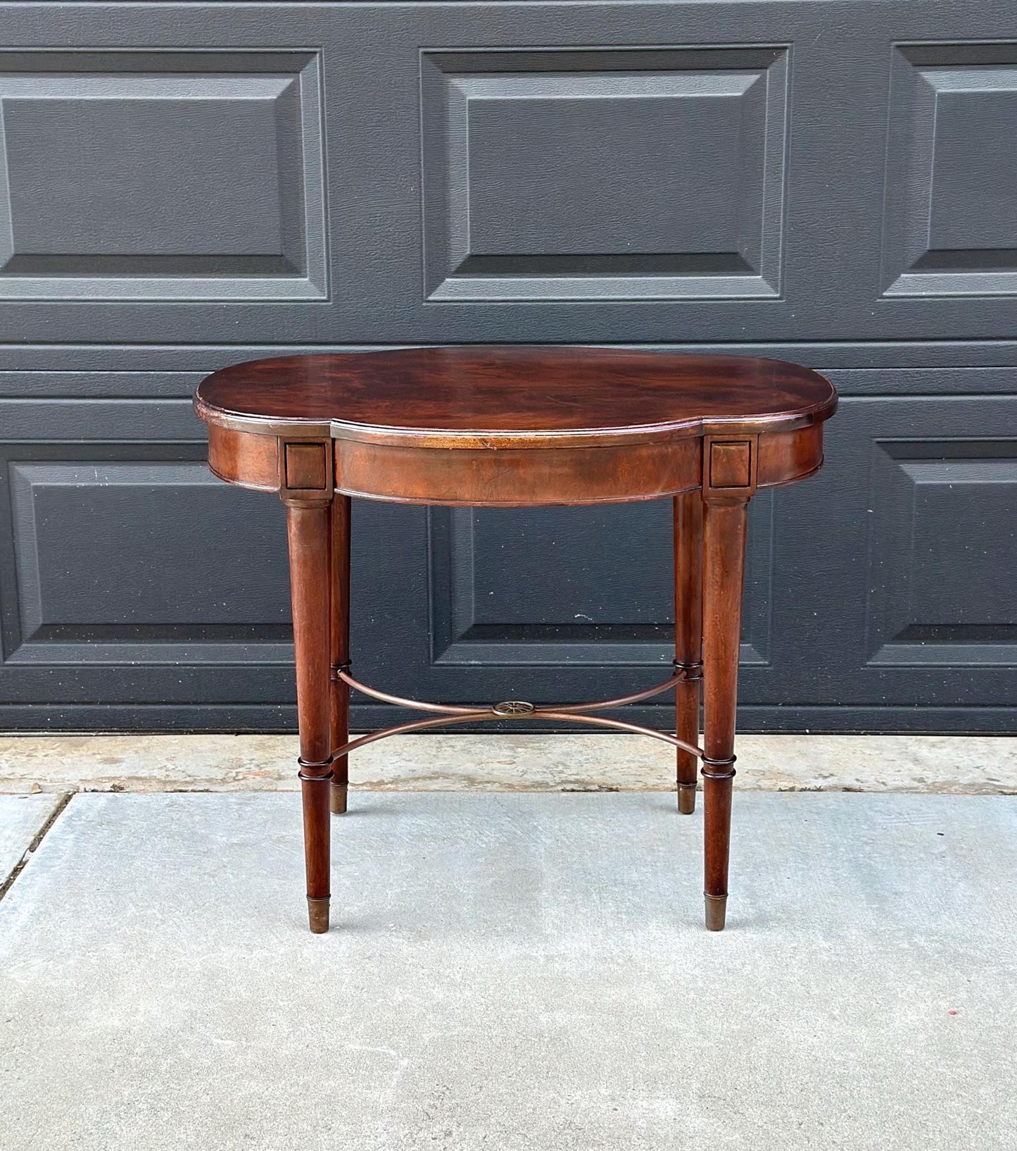 Early 1900's Solid Burl Wood Side Table