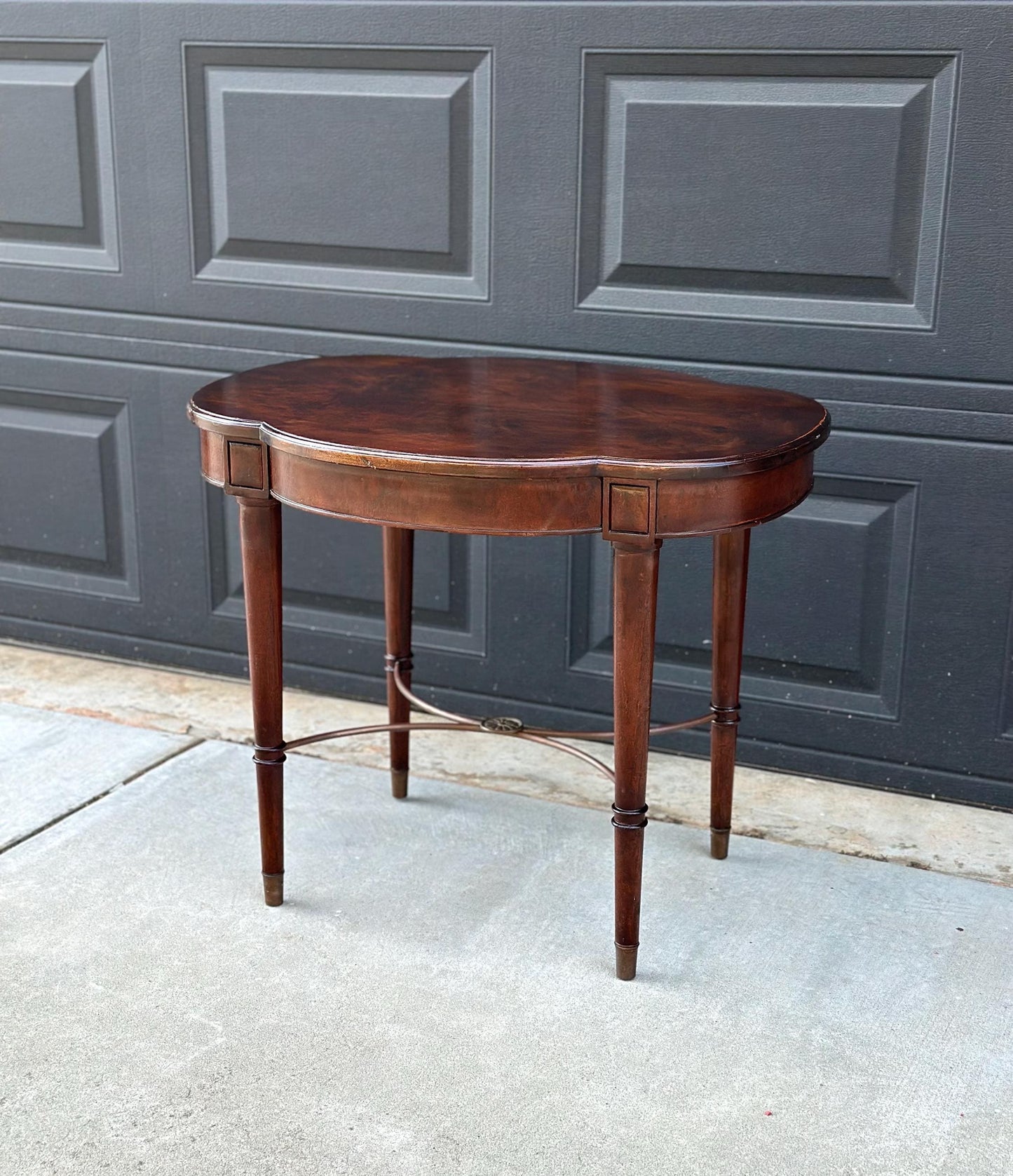 Early 1900's Solid Burl Wood Side Table