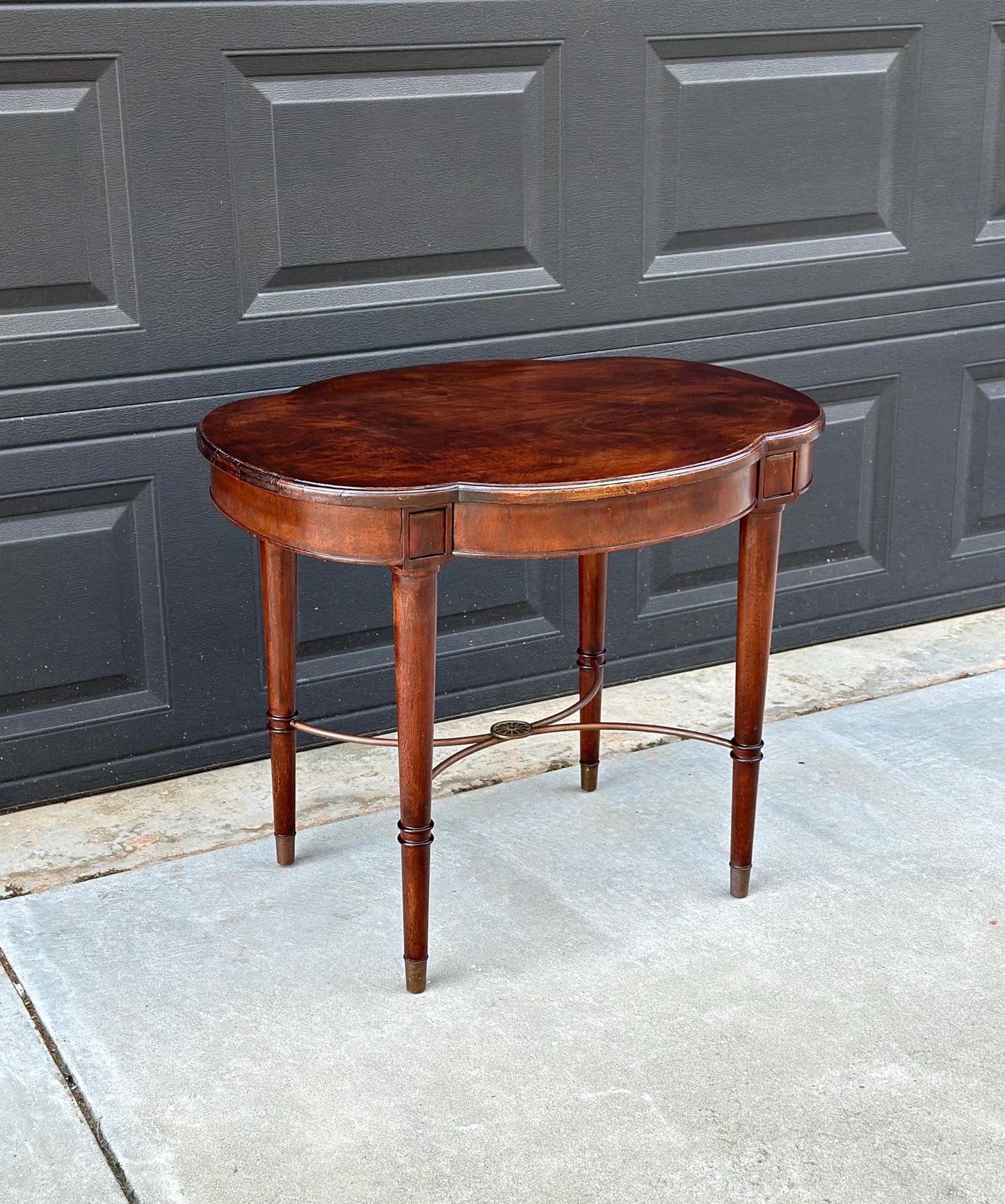 Early 1900's Solid Burl Wood Side Table