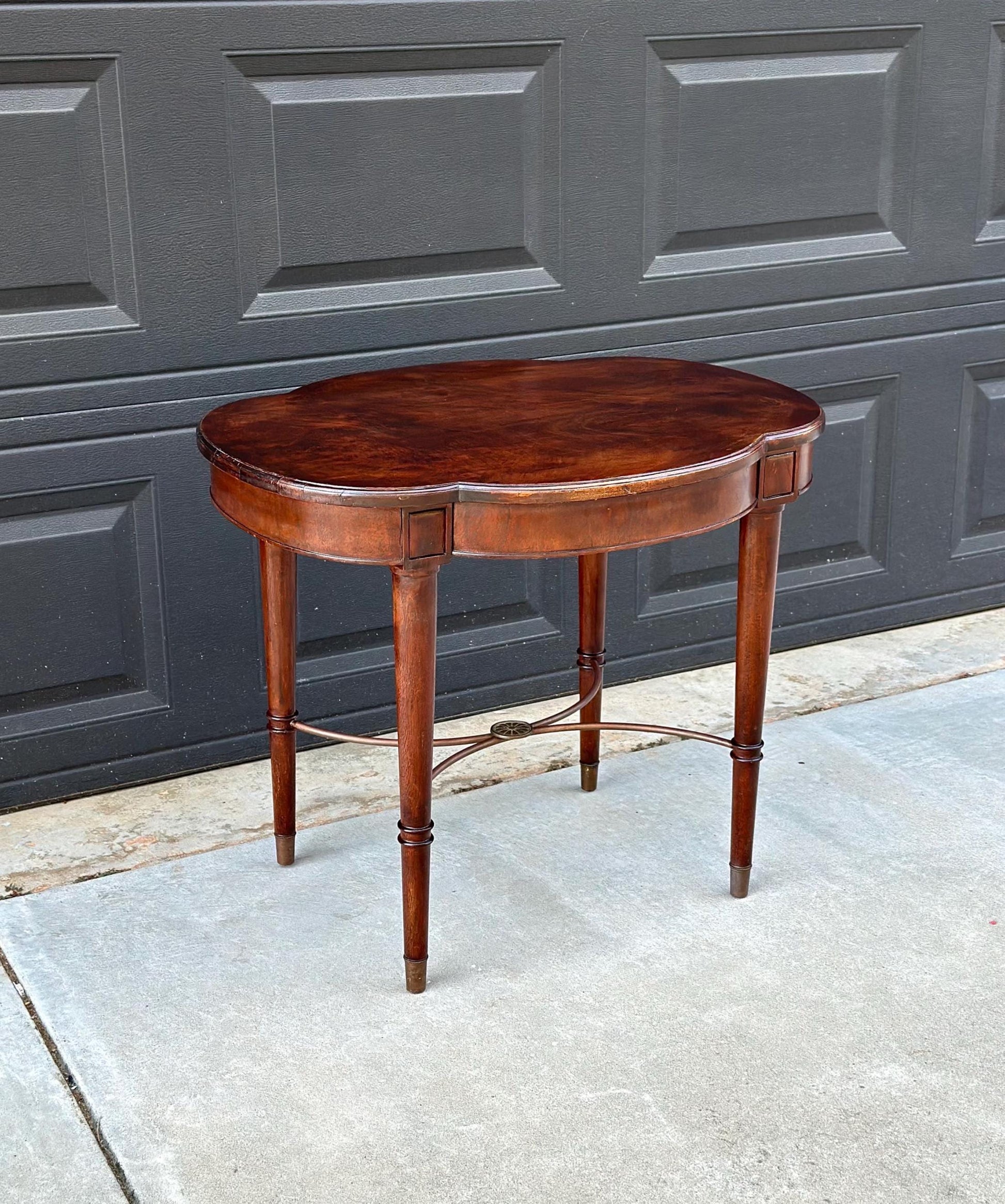 Early 1900's Solid Burl Wood Side Table
