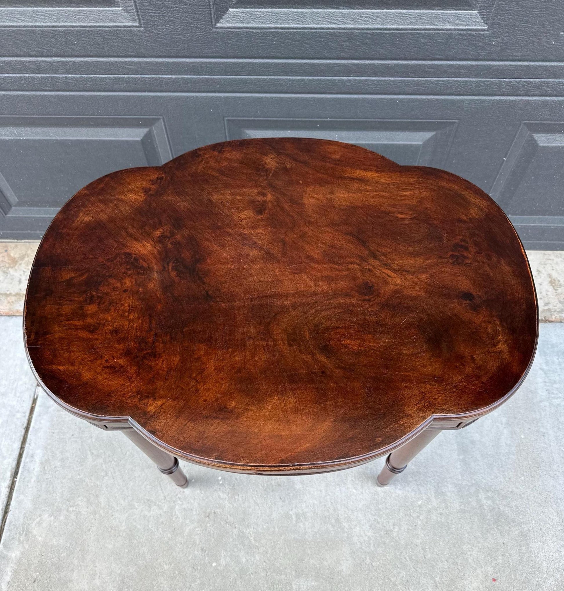 Early 1900's Solid Burl Wood Side Table