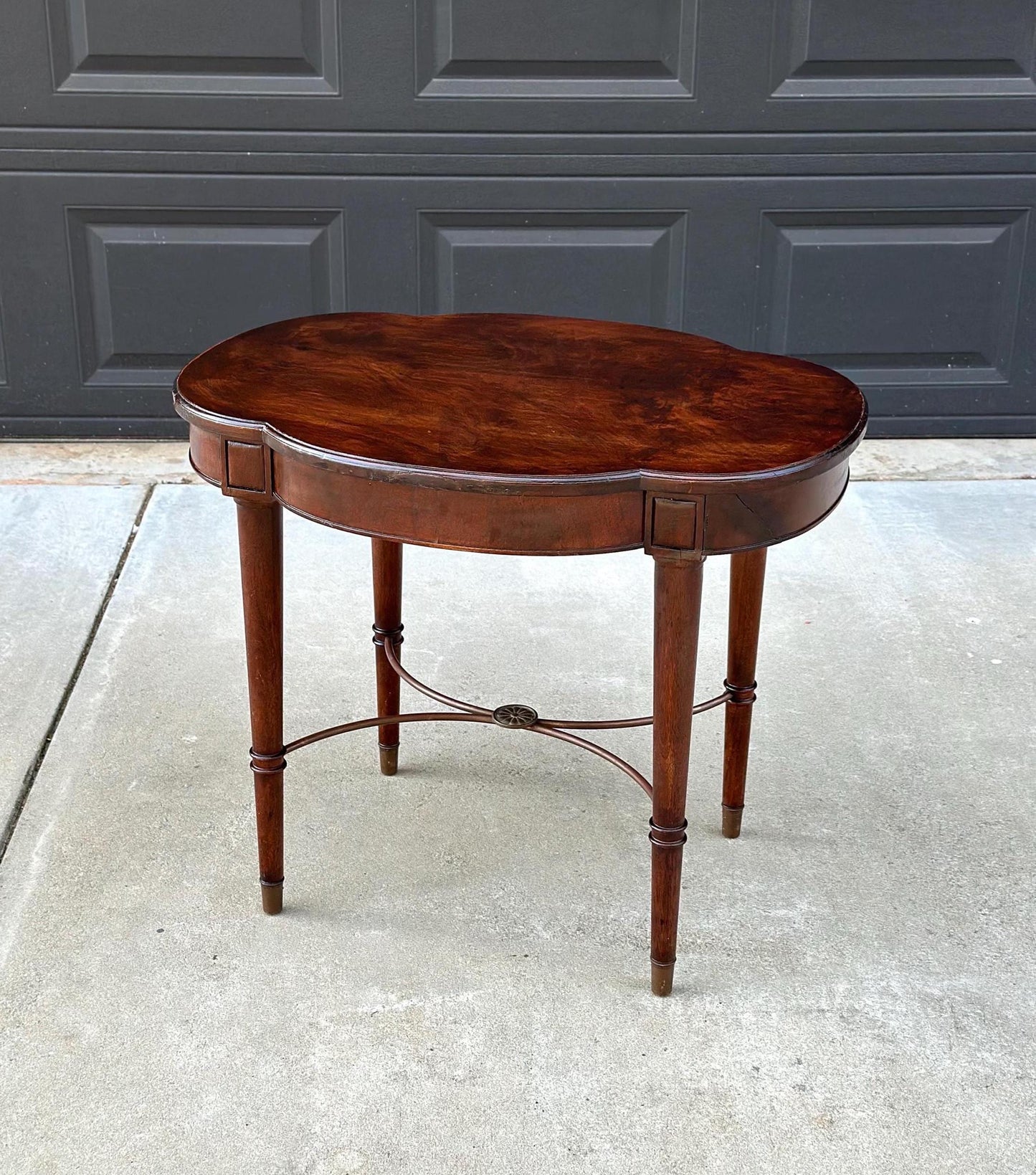 Early 1900's Solid Burl Wood Side Table