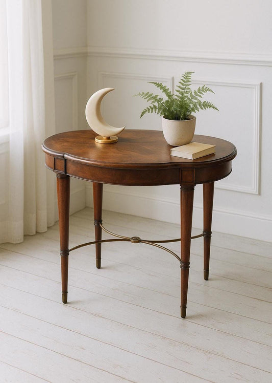 Early 1900's Solid Burl Wood Side Table