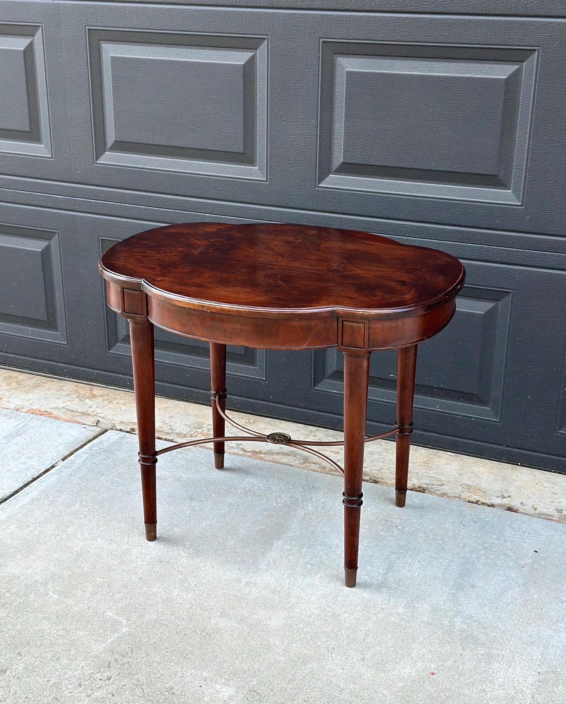 Early 1900's Solid Burl Wood Side Table