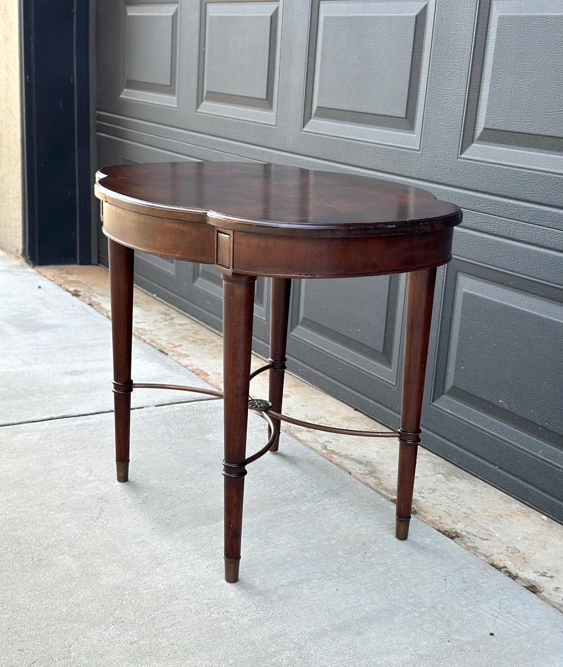 Early 1900's Solid Burl Wood Side Table