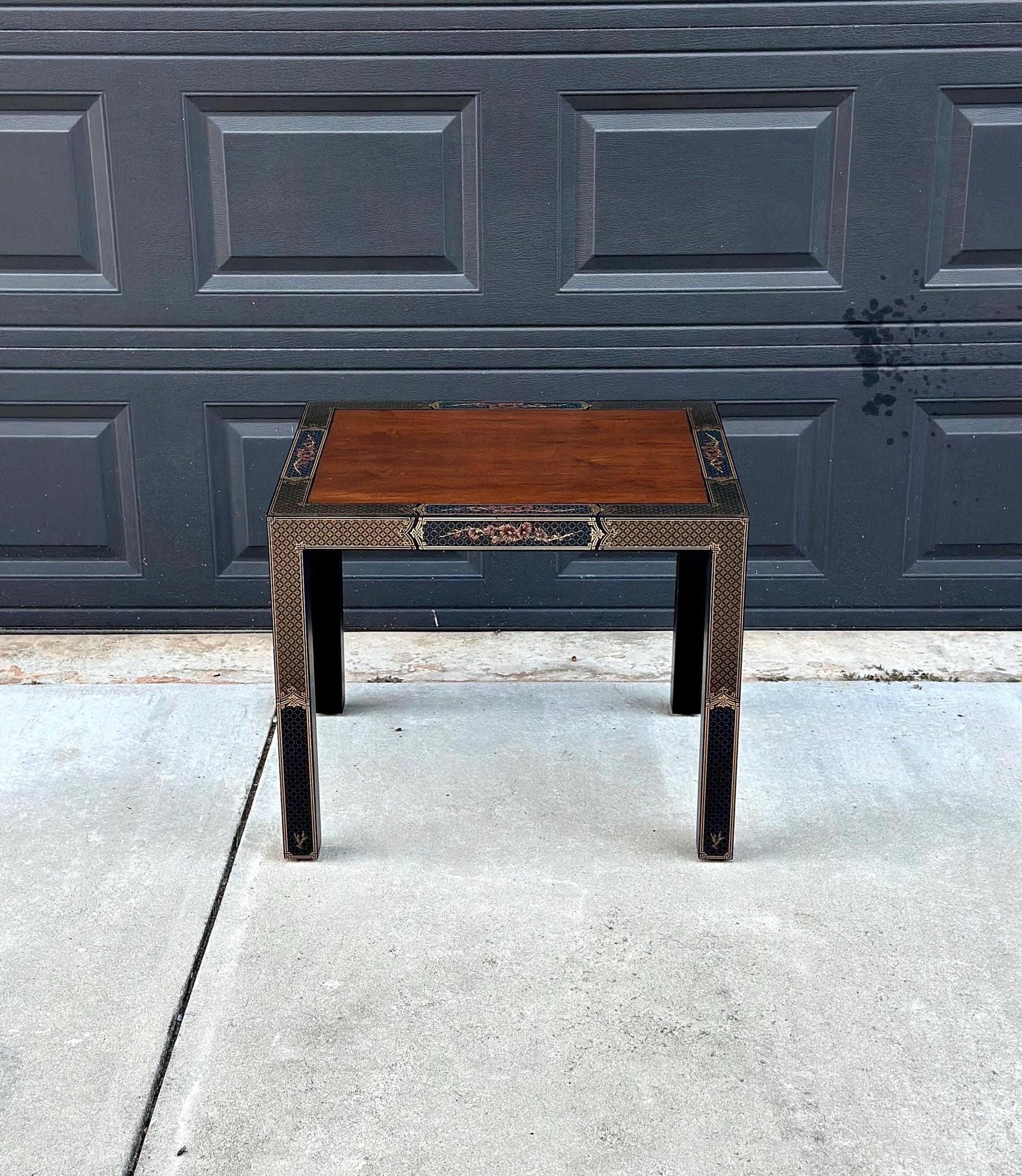 Vintage 1970's Chinoiserie Side Table
